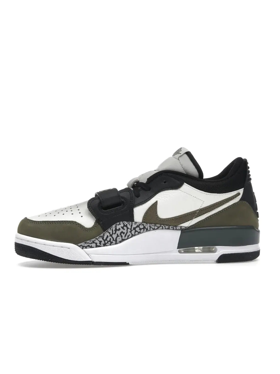 Мужские кроссовки Lifestyle Jordan Legacy 312 Low Jordan — изображение 3 из 4, черный/серый/оливковый