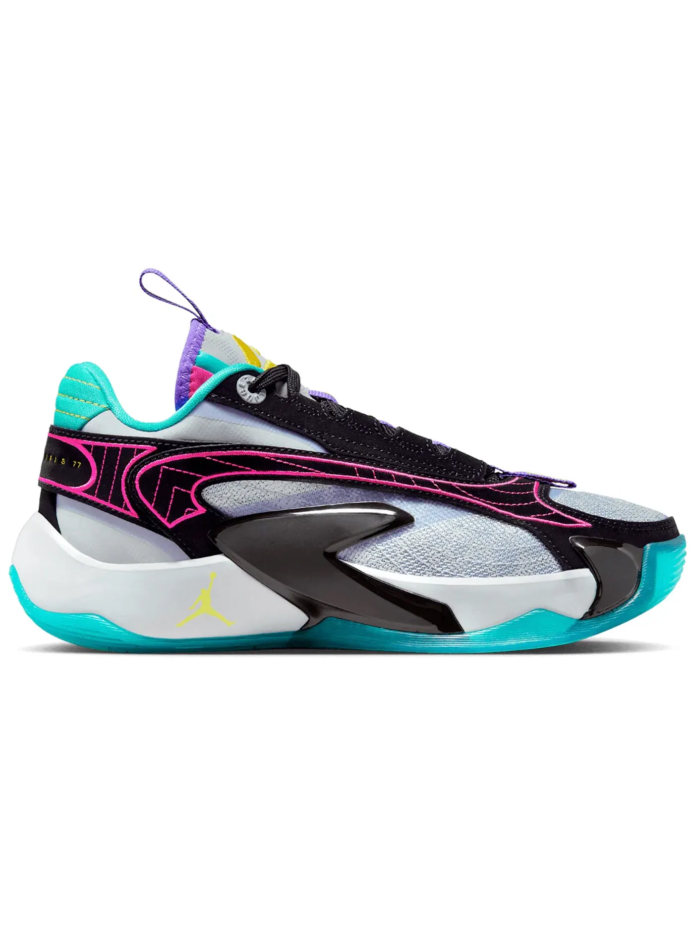 Детские кроссовки для баскетбола Jordan Luka 2 Jordan — изображение 1 из 1, серый/черный//желтый