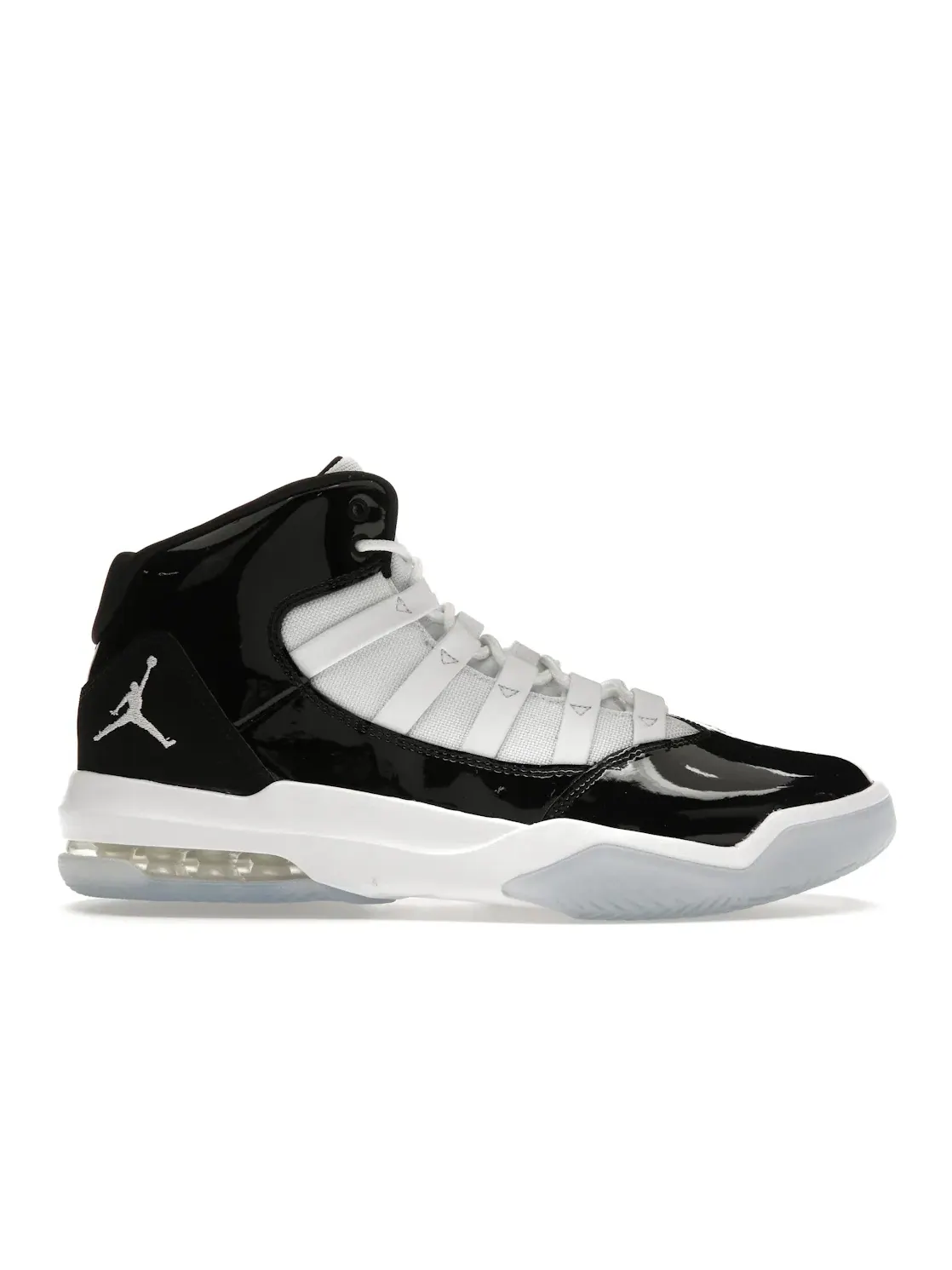 Мужские кроссовки с кожаным верхом Jordan Max Aura Jordan — изображение 1 из 4, черный/белый-белый