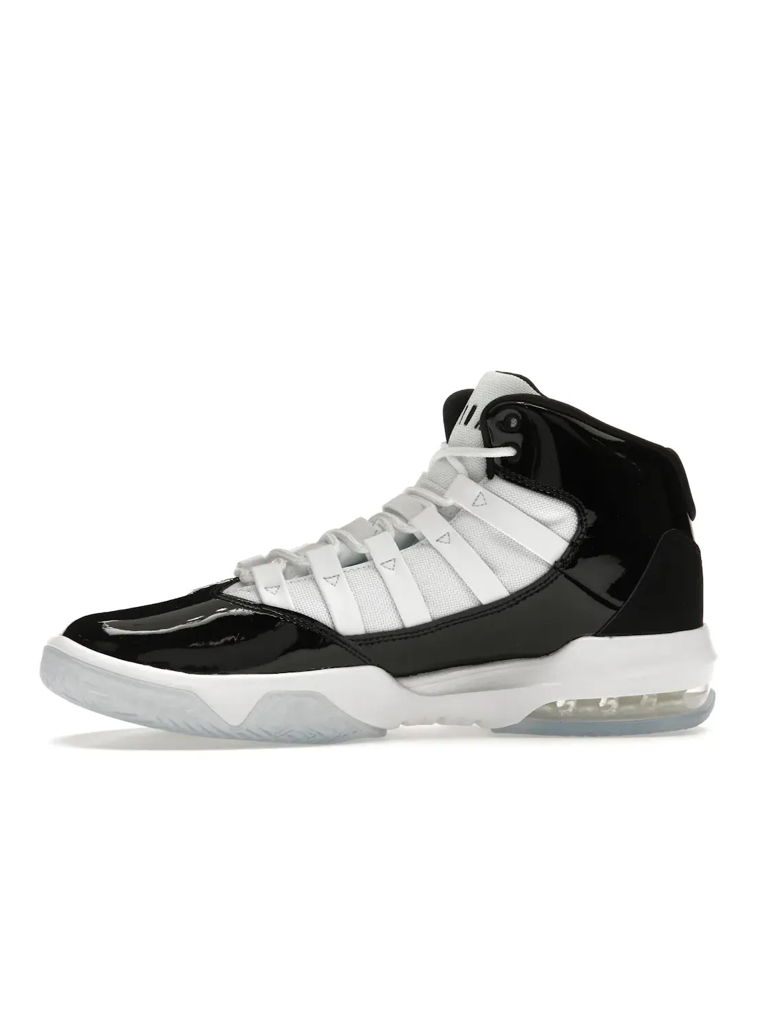 Мужские кроссовки с кожаным верхом Jordan Max Aura Jordan — изображение 3 из 4, черный/белый-белый