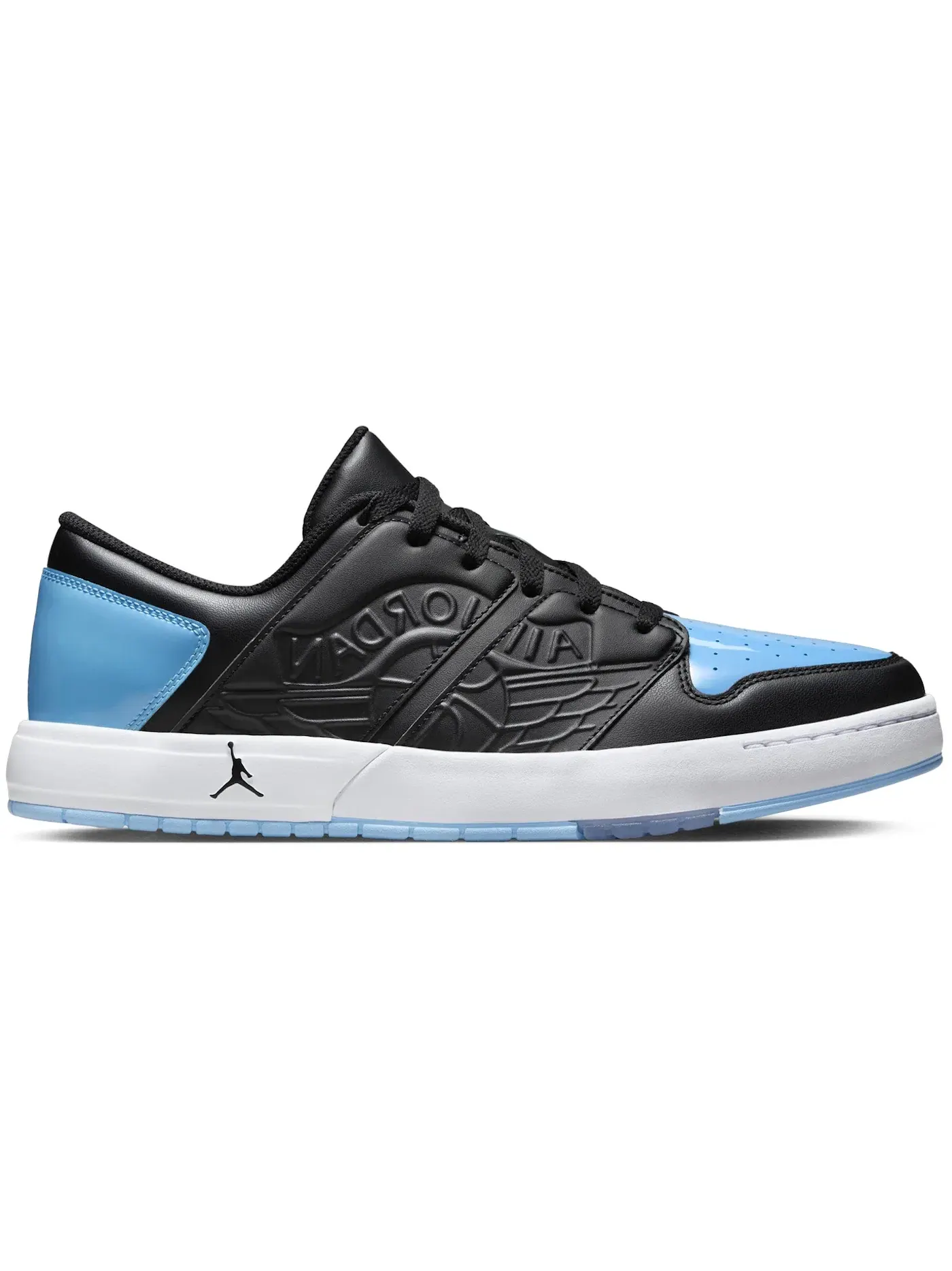 Мужские кроссовки Lifestyle Jordan Nu Retro 1 Low Jordan — изображение 1 из 1, черный/белый/серый/синий