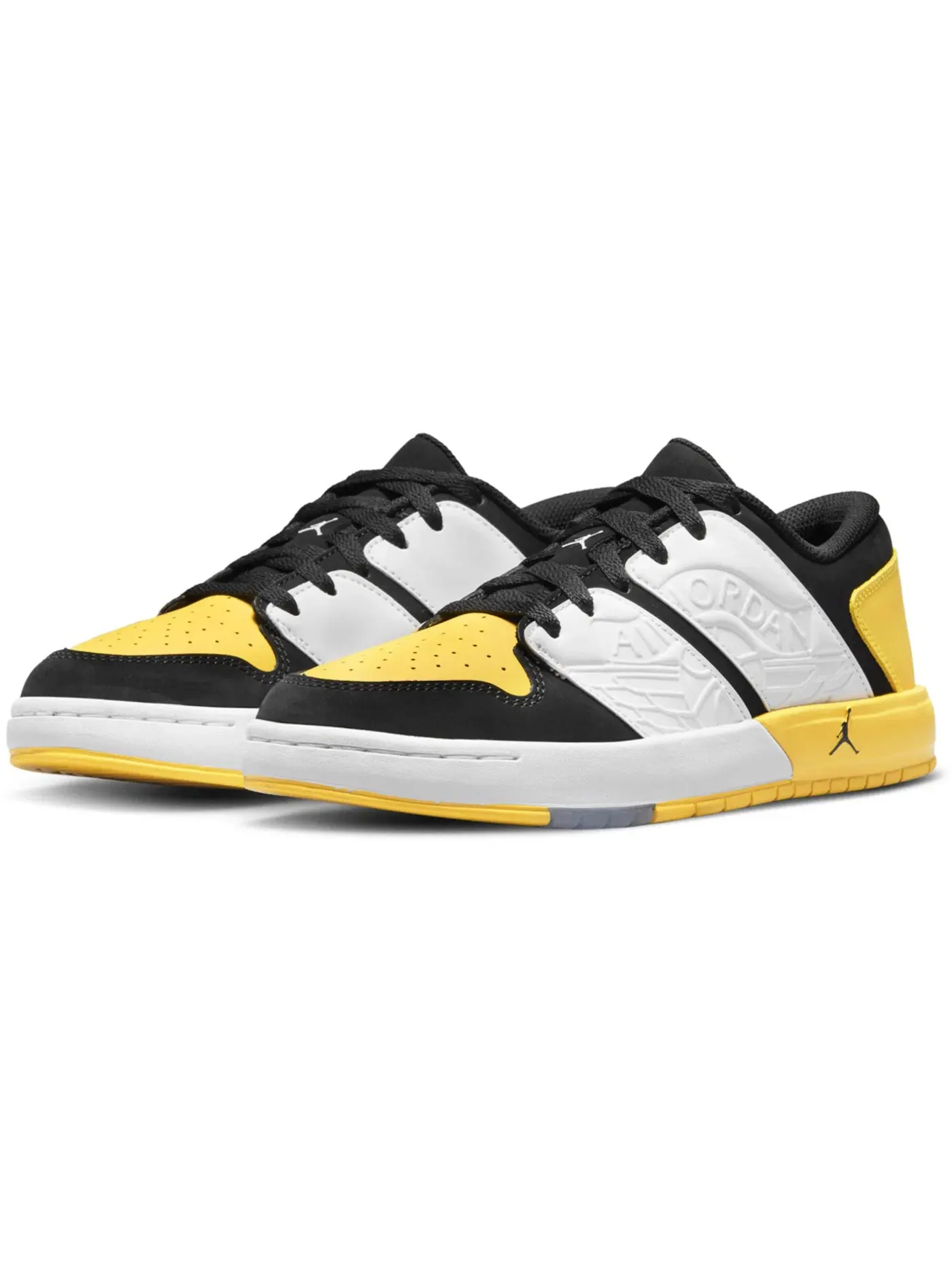 Детские кроссовки Lifestyle с принтом Jordan Nu Retro 1 Low Jordan — изображение 1 из 4, черный/белый-желтый