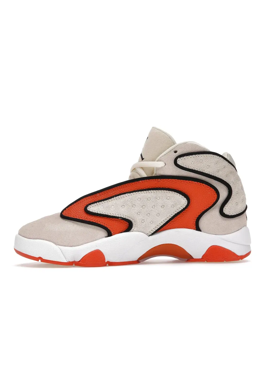 Женские кроссовки Lifestyle с кожаными вставками Jordan OG Jordan — изображение 3 из 4, белый/оранжевый