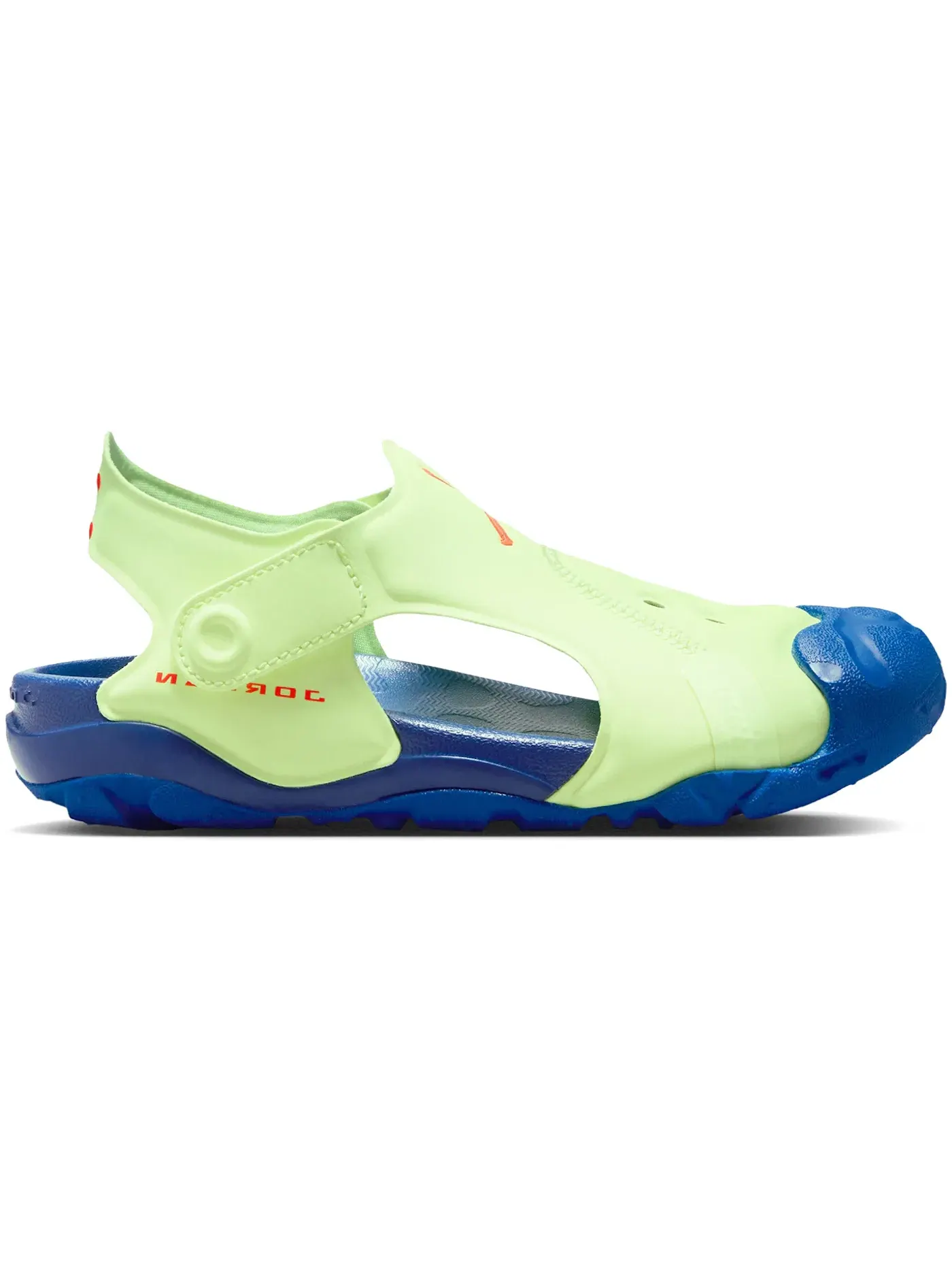 Детские сандалии-слайды Jordan OTDR Sandals Jordan, Barely Volt/Game Royal/Infrared 23