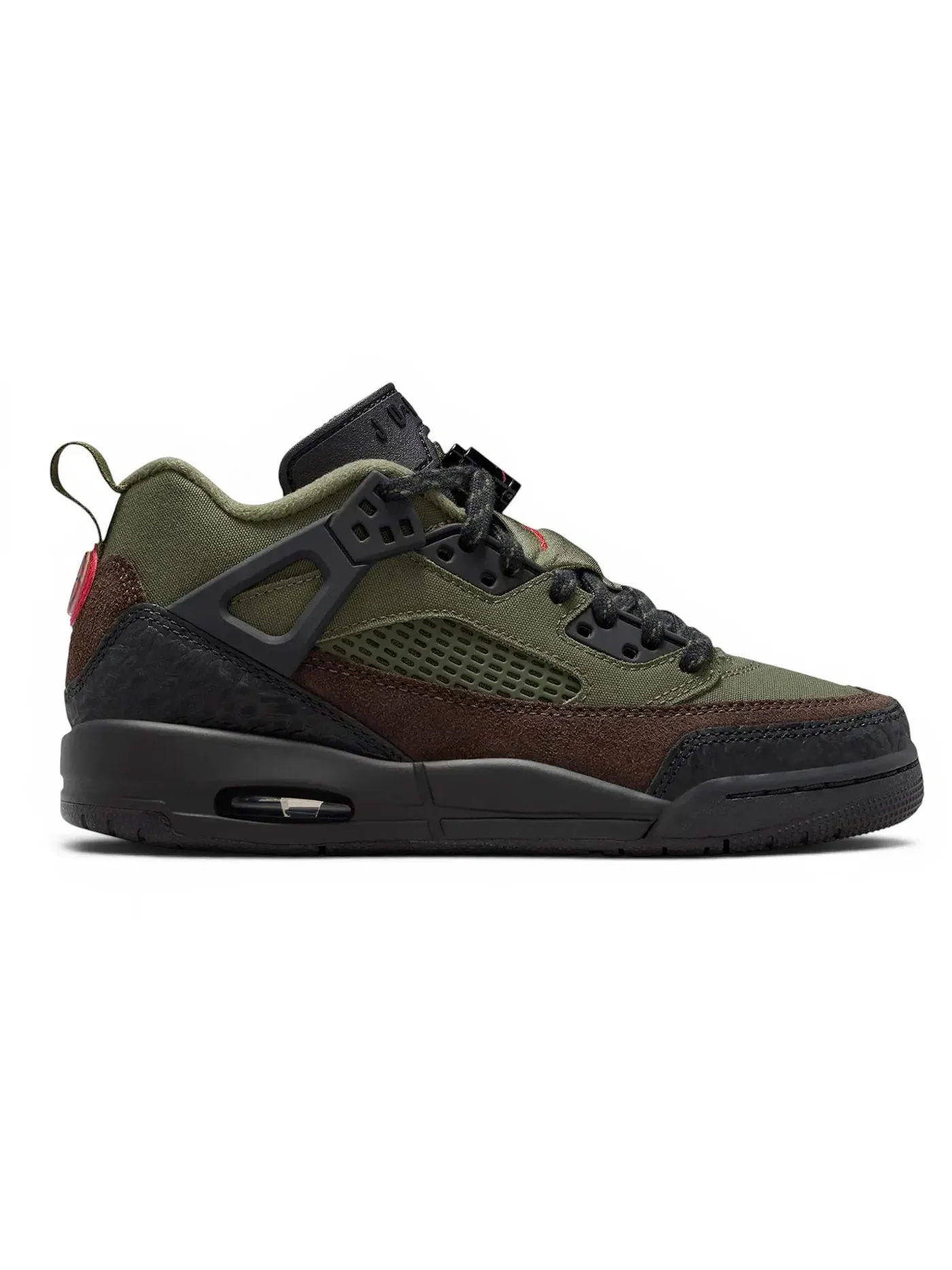 Детские кроссовки Lifestyle Jordan Spizike Low Jordan — изображение 1 из 1, оливковый/красный/черный