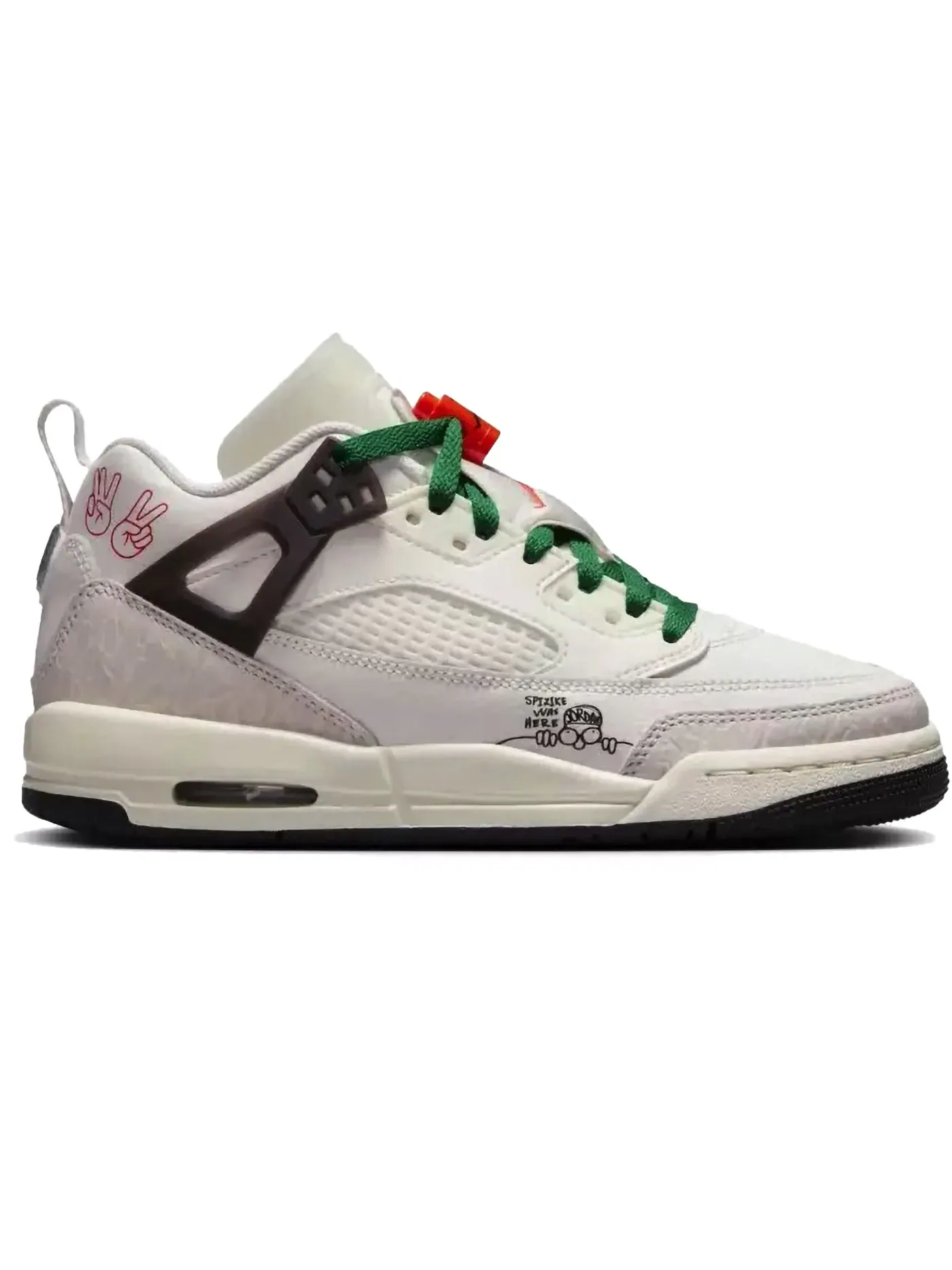 Детские кроссовки Lifestyle Jordan Spizike Low Jordan — изображение 1 из 1, белый/зеленый/красный