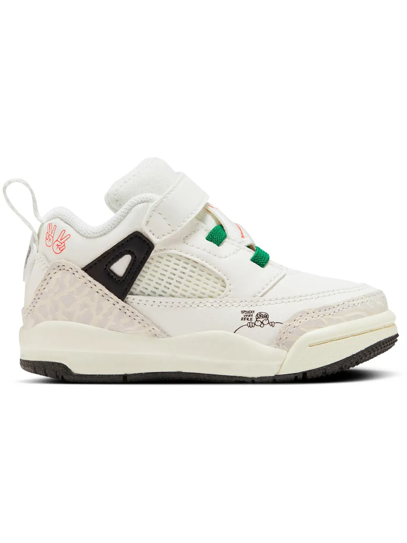 Детские кроссовки Lifestyle Jordan Spizike Low Jordan — изображение 1 из 1, черный/зеленый/оранжевый