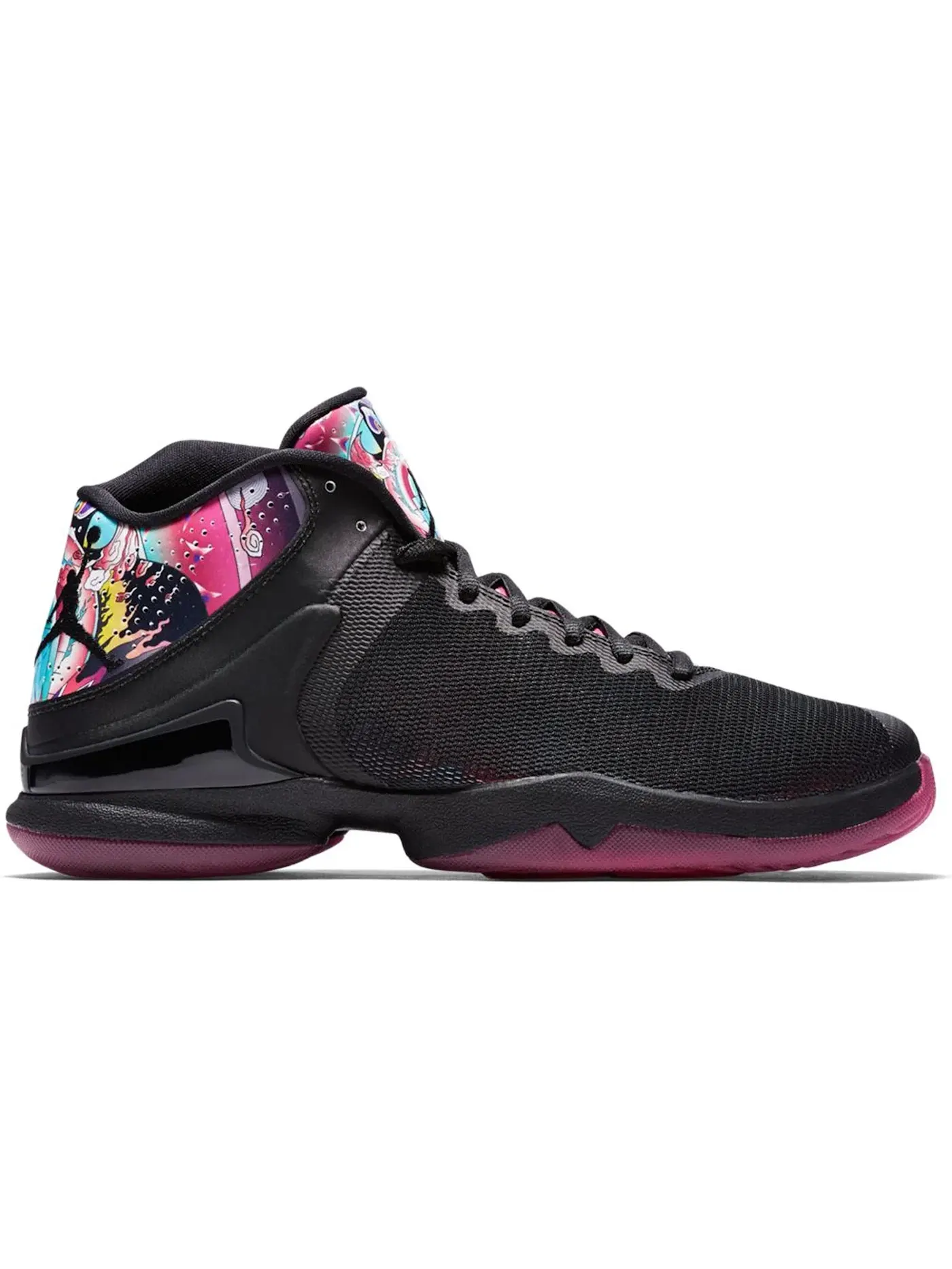 Мужские кроссовки для баскетбола Jordan Super.Fly 4 PO Jordan — изображение 1 из 1, черный/черный-розовый