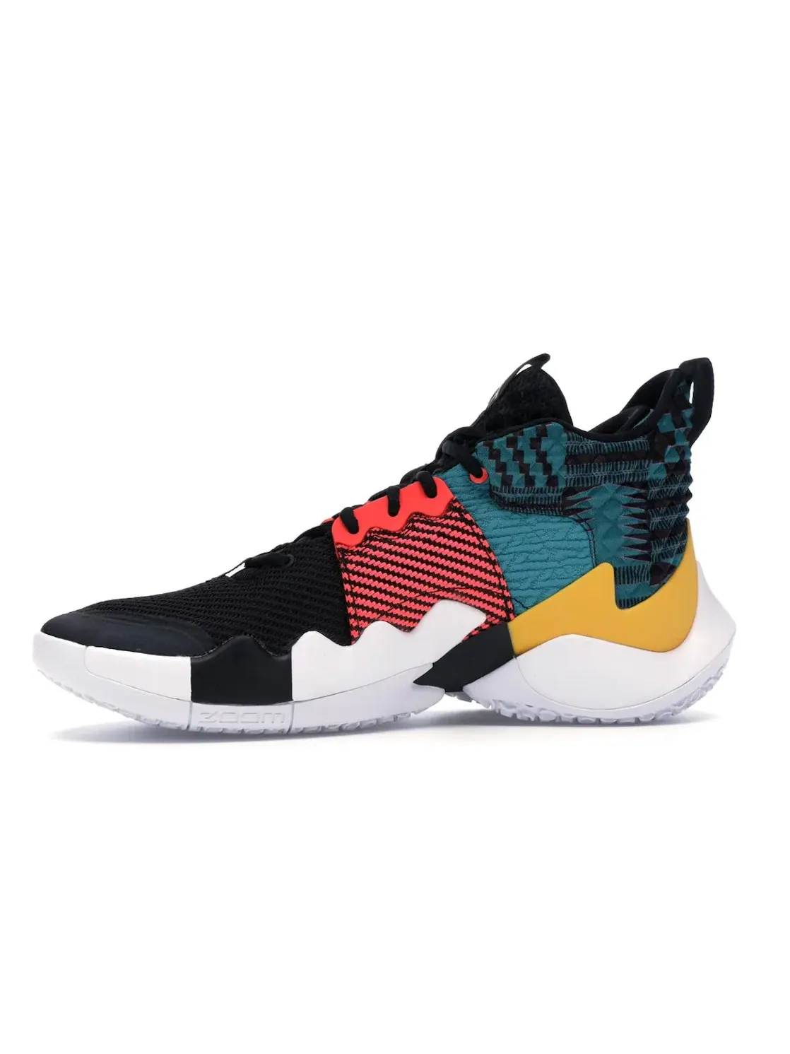 Мужские кроссовки для баскетбола Jordan Why Not 0.2 BHM Jordan — изображение 3 из 4, черный/мульти--белый