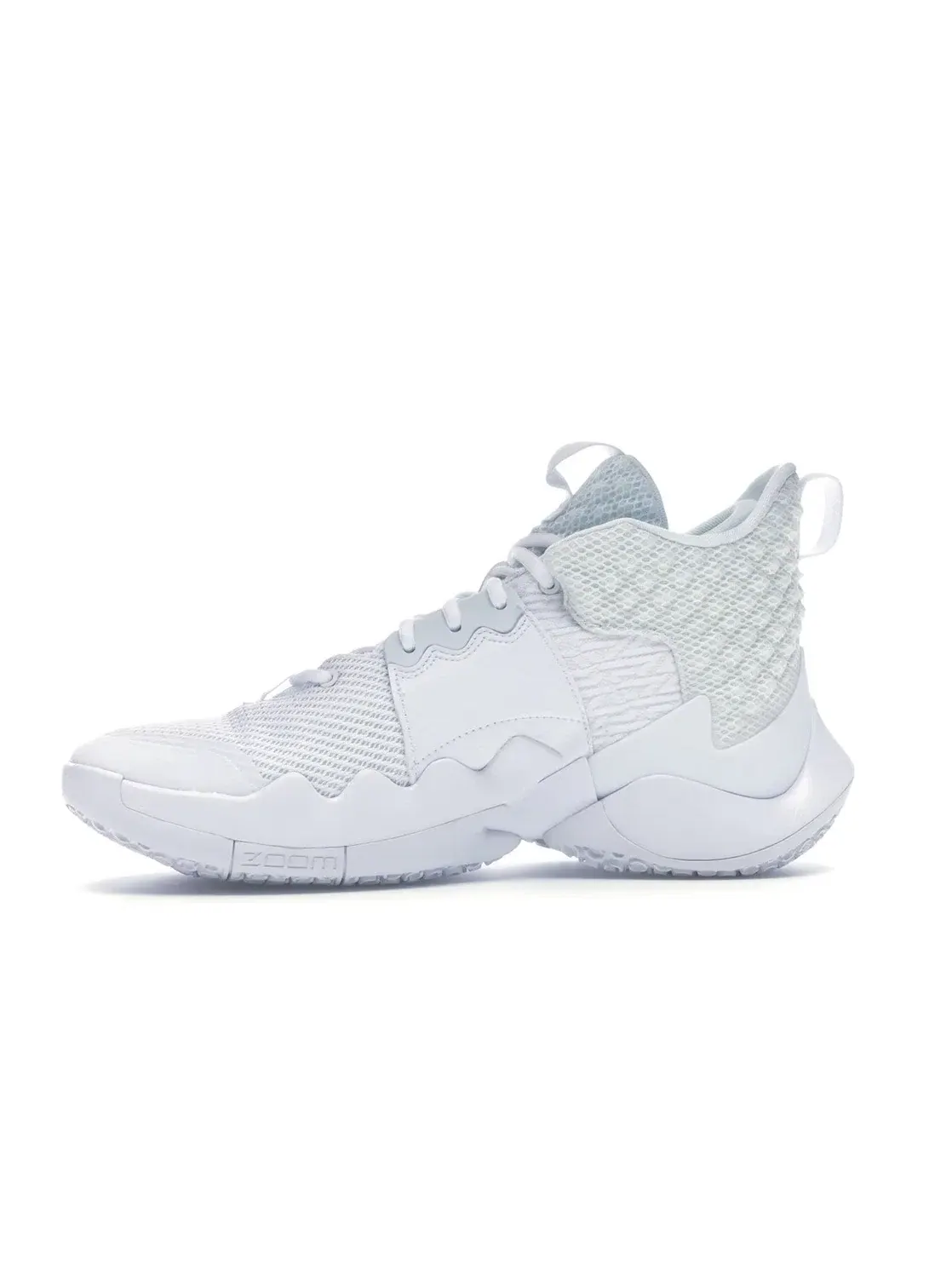 Мужские кроссовки для баскетбола Jordan Why Not Zer0.2 Jordan — изображение 3 из 4, белый/белый-платиновый