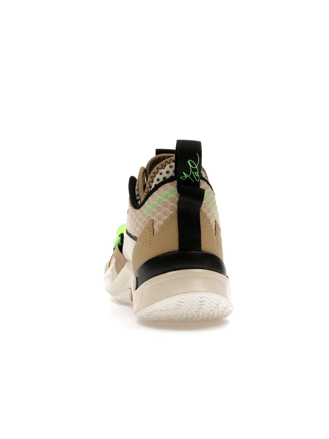 Мужские кроссовки для баскетбола Jordan Why Not Zer0.3 Parachute Beige — изображение 4 из 4, бежевый//черный/зеленый
