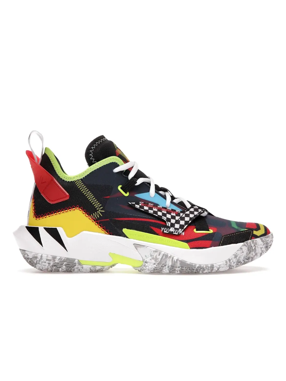 Мужские кроссовки для баскетбола с ярким дизайном Jordan Why Not Zer0.4 Jordan — изображение 1 из 4, черный//желтый-красный
