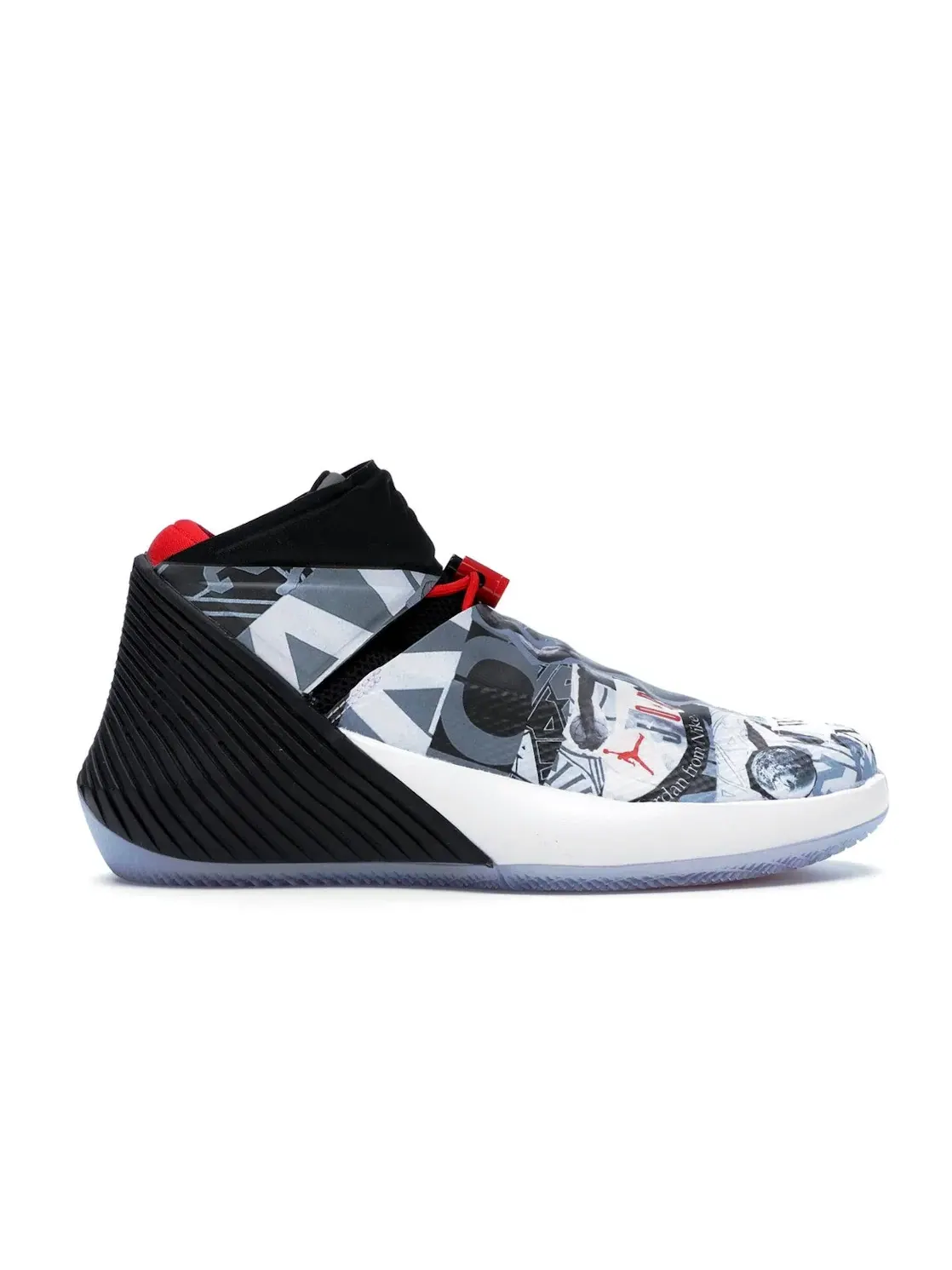 Мужские кроссовки с коллажем Jordan Why Not Zer0.1 Mirror Image Jordan — изображение 1 из 4, белый/черный-красный