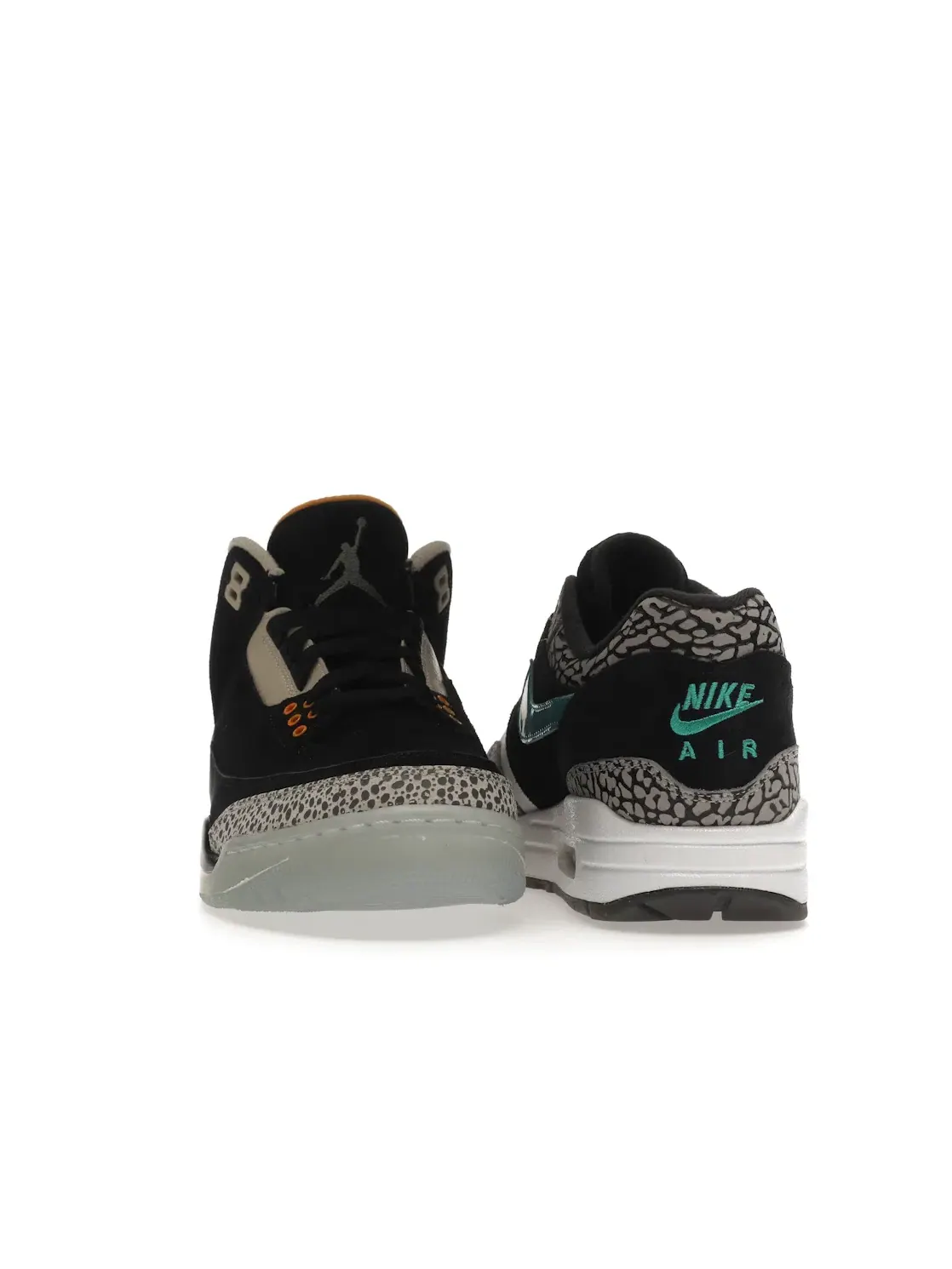 Мужской комплект кроссовок с принтом слоновой кости Jordan 3 Retro & Nike Air Max 1 Atmos Pack — изображение 2 из 4