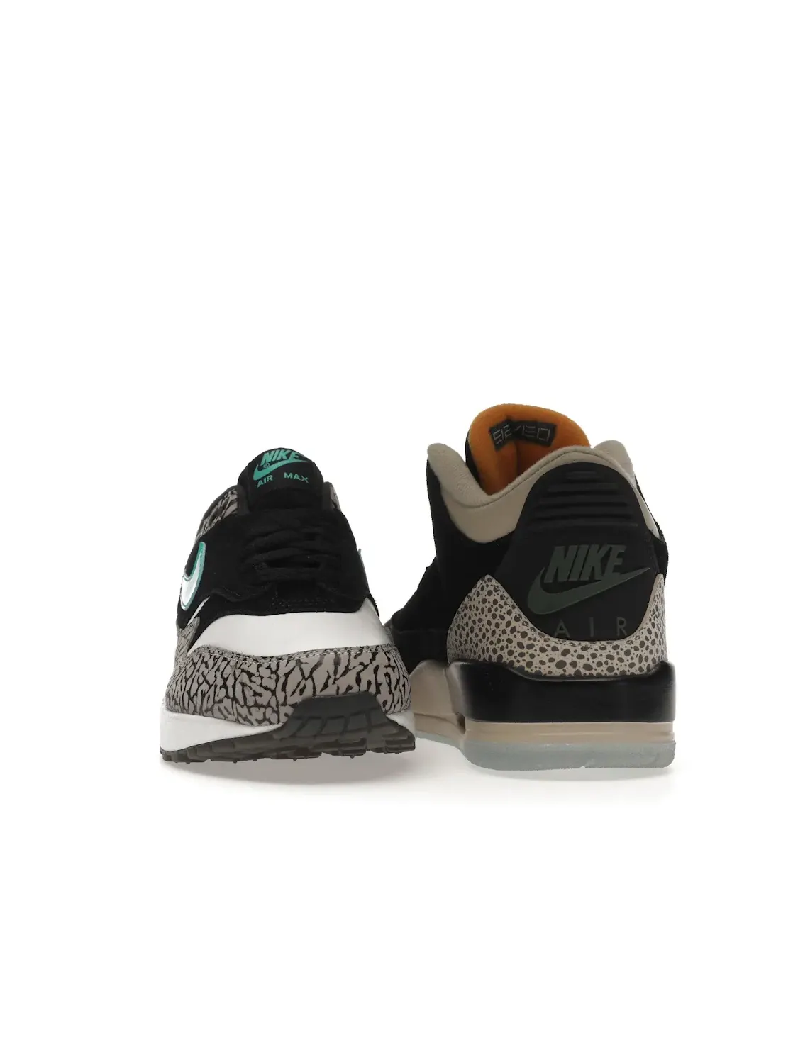 Мужской комплект кроссовок с принтом слоновой кости Jordan 3 Retro & Nike Air Max 1 Atmos Pack — изображение 4 из 4