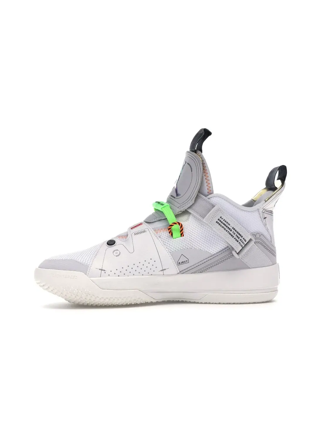 Мужские кроссовки с системой быстрой шнуровки Jordan XXXIII Jordan — изображение 3 из 4, серый/синий-белый