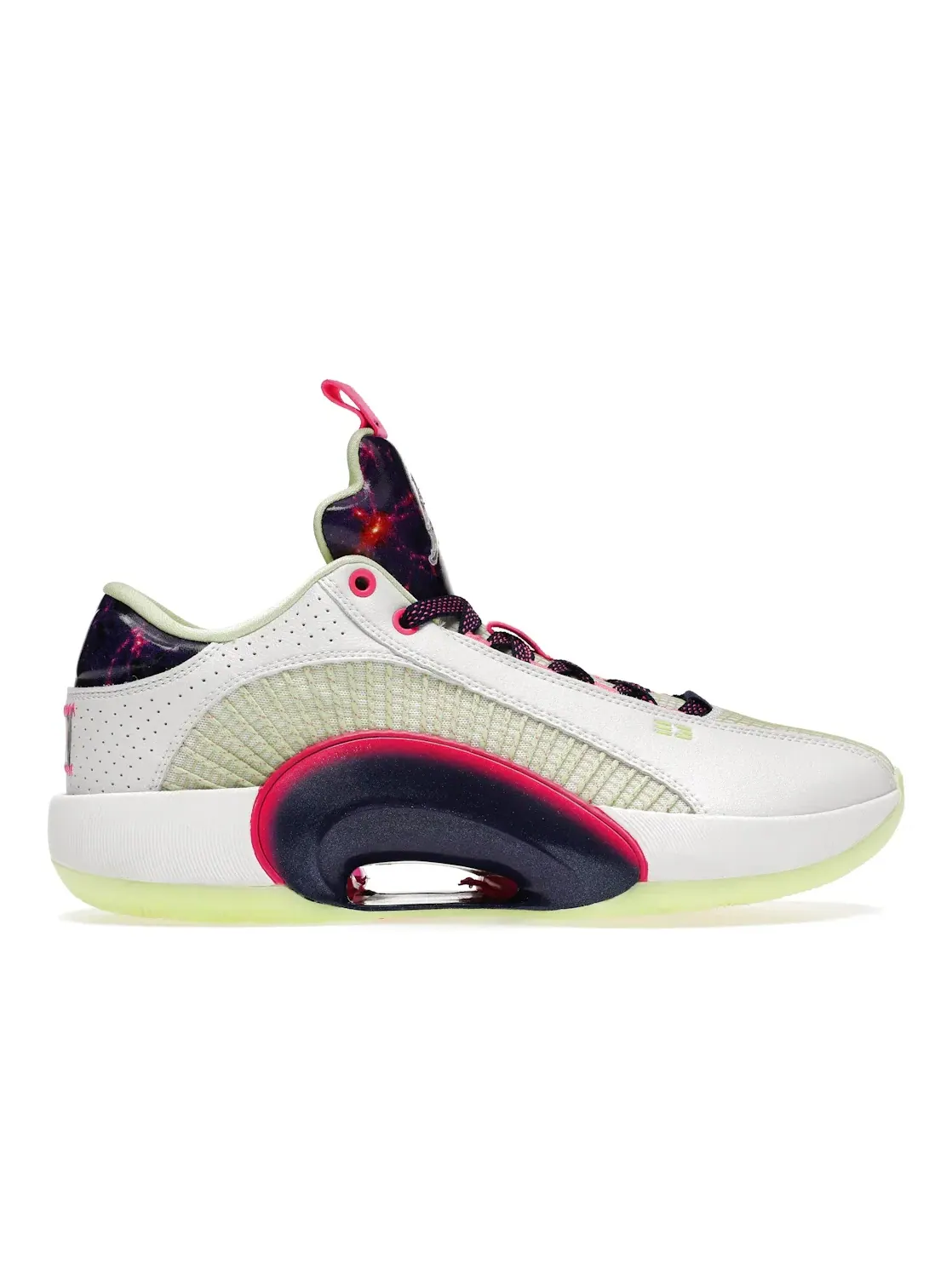 Мужские баскетбольные кроссовки высокие с принтом Jordan XXXV Low Jordan — изображение 1 из 4, белый/фиолетовый