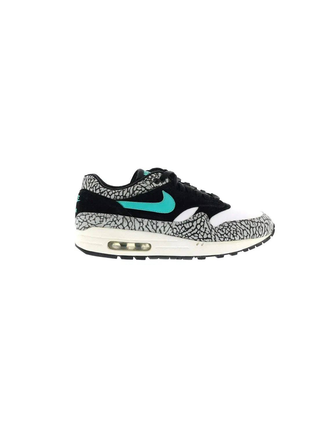 Мужские кроссовки lifestyle с принтом Nike Air Max 1 Nike — изображение 1 из 4, черный/прозрачный-белый