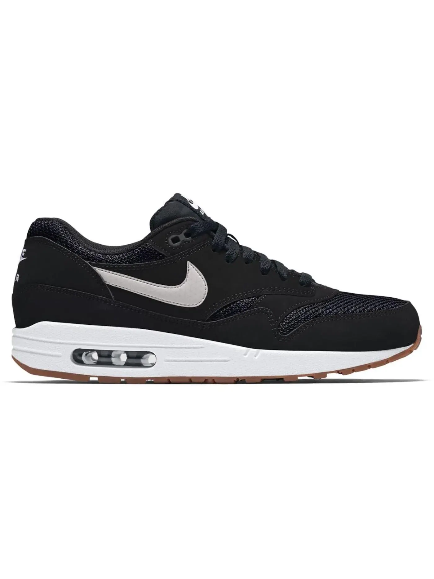 Мужские кроссовки Lifestyle Nike Air Max 1 — изображение 1 из 1, черный/светлый-белый