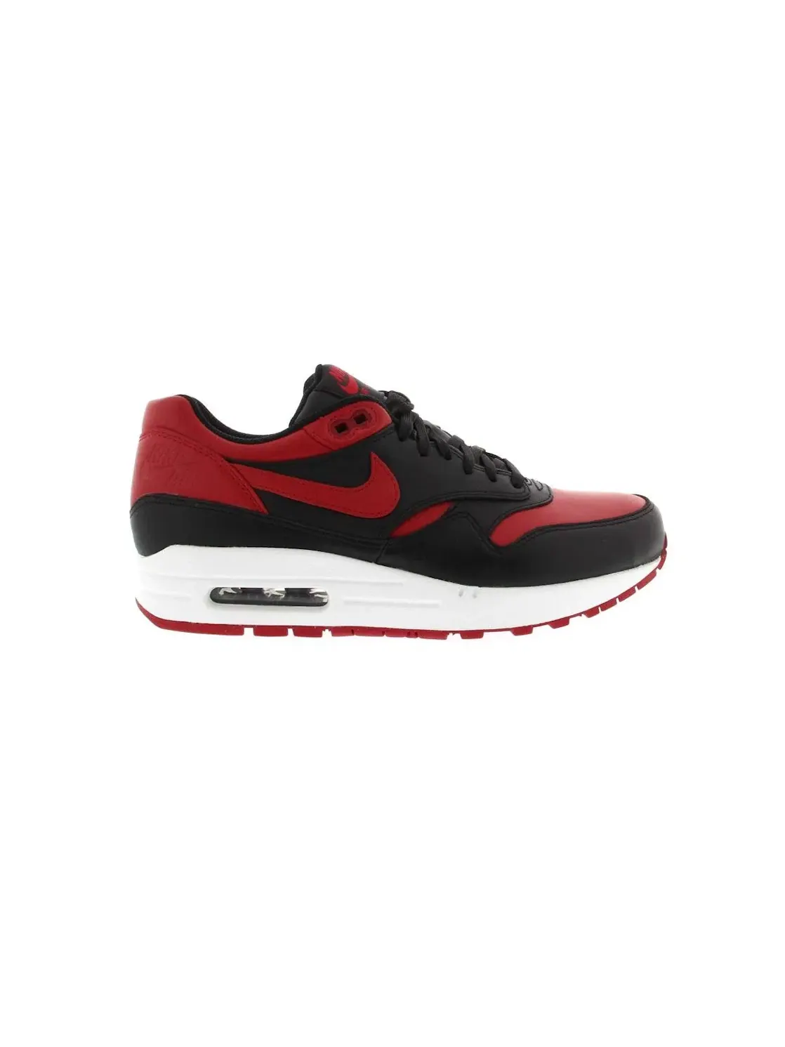 Мужские кроссовки Lifestyle с кожаным верхом Nike Air Max 1 — изображение 1 из 4, черный/красный-белый