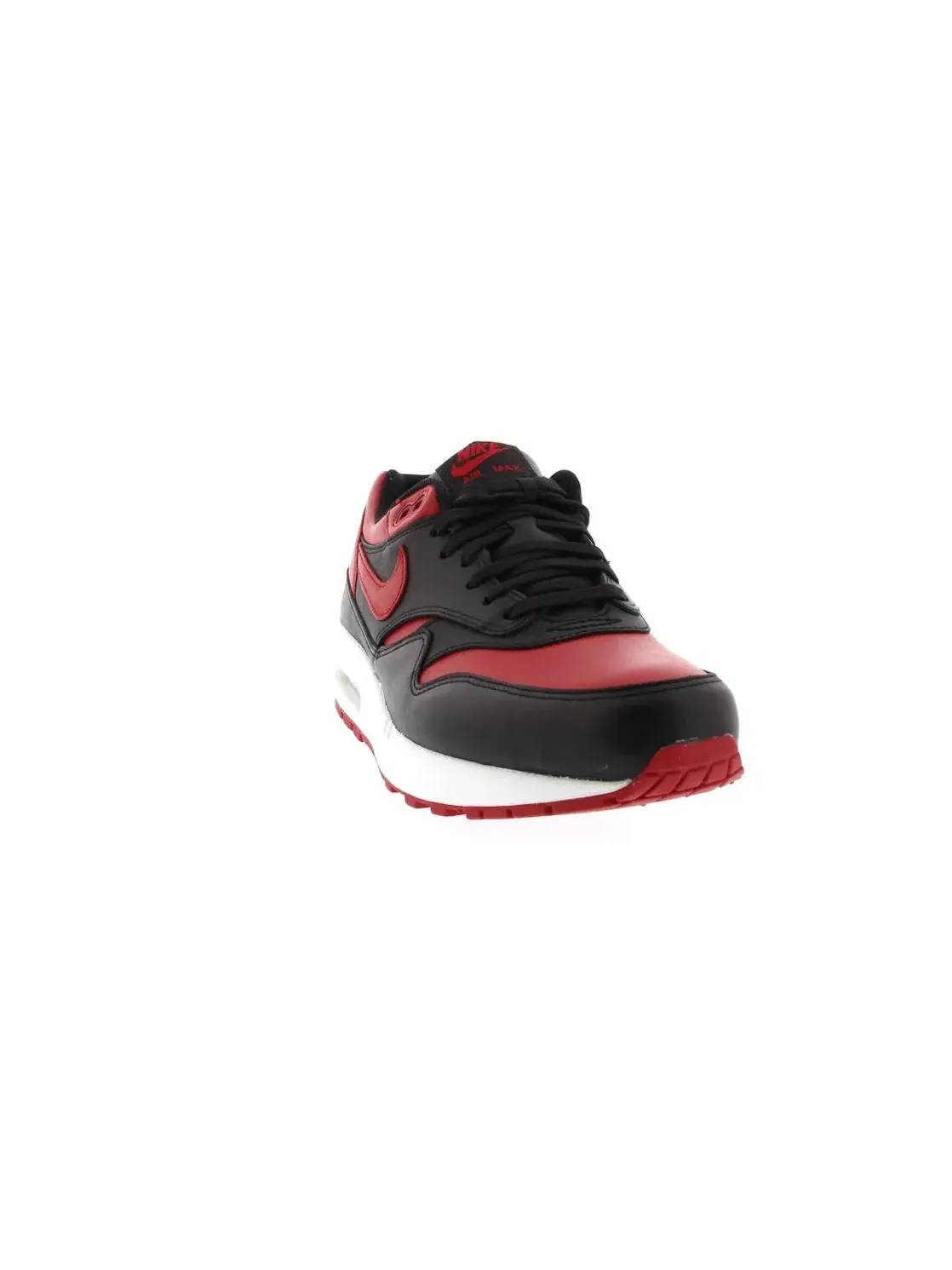 Мужские кроссовки Lifestyle с кожаным верхом Nike Air Max 1 — изображение 2 из 4, черный/красный-белый