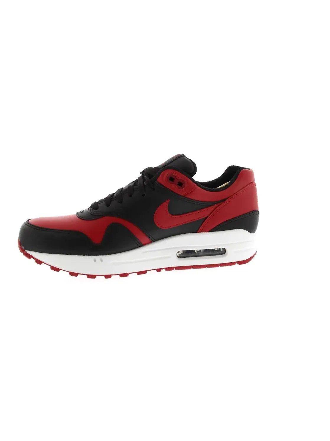 Мужские кроссовки Lifestyle с кожаным верхом Nike Air Max 1 — изображение 3 из 4, черный/красный-белый