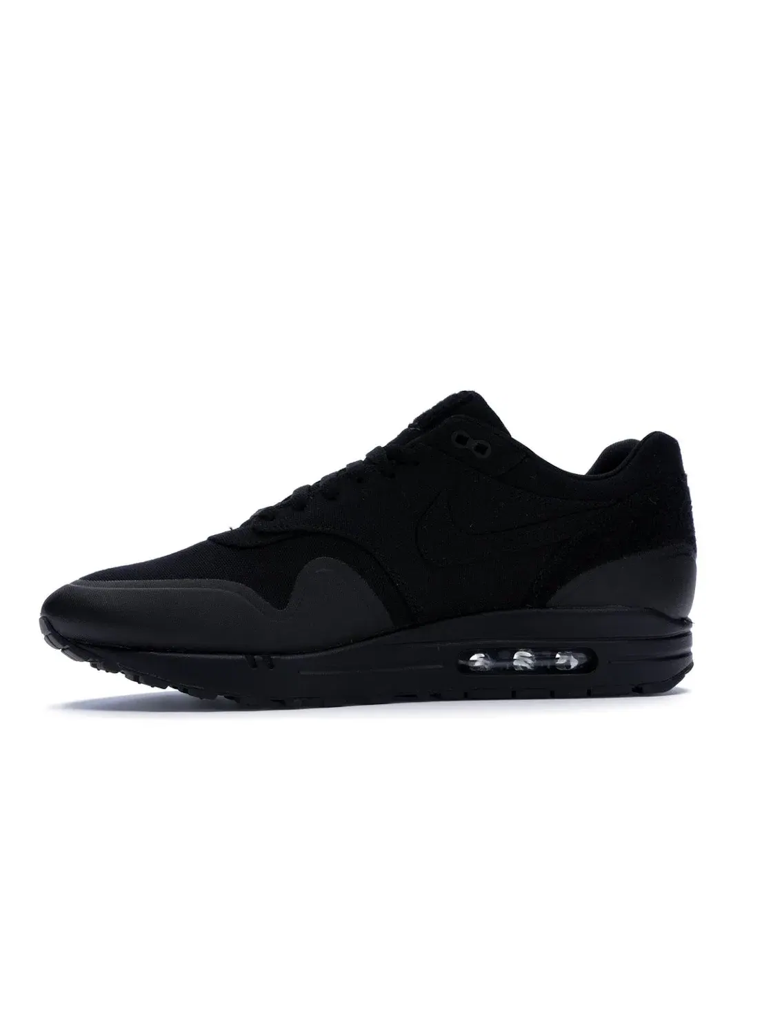 Мужские кроссовки с патчами Nike Air Max 1 — изображение 3 из 4, черный/черный