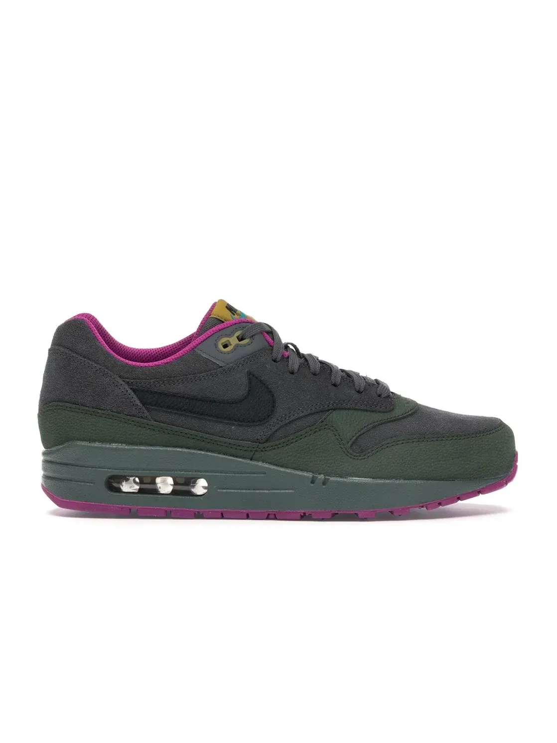 Мужские кроссовки Lifestyle Nike Air Max 1 — изображение 1 из 4, темный/черный-зеленый