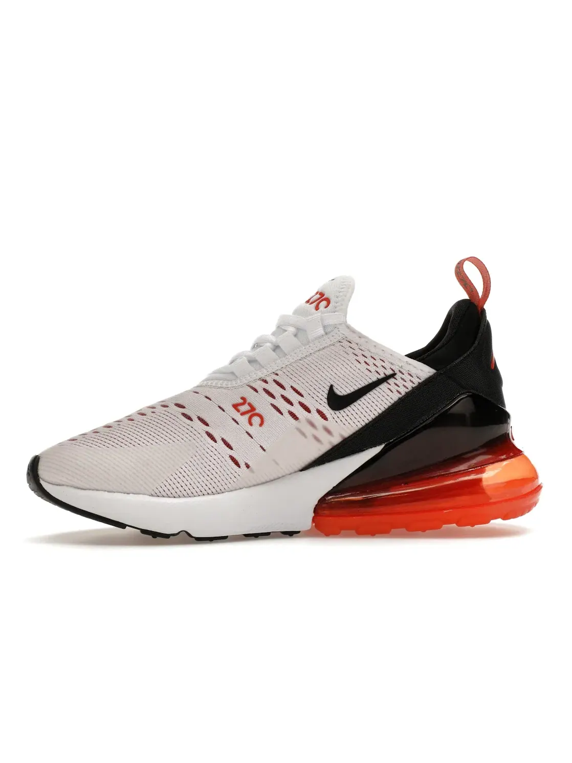 Женские кроссовки Nike Air Max 270 — изображение 3 из 4, белый/черный-оранжевый