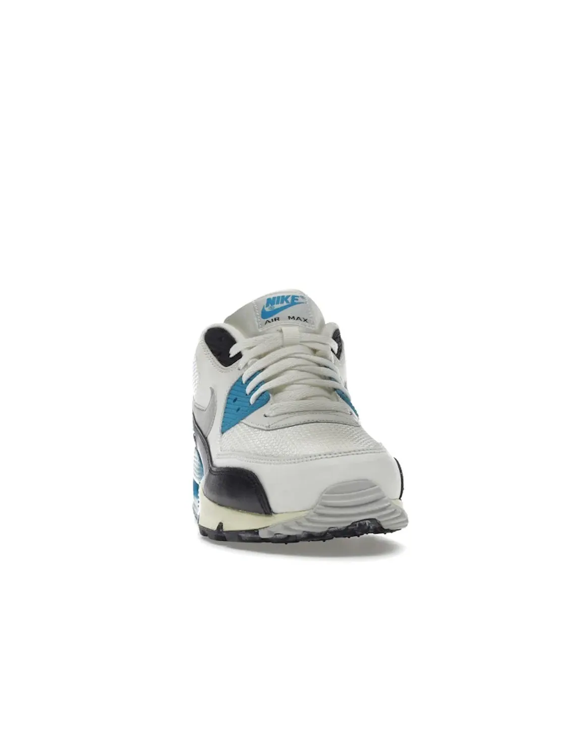 Мужские кроссовки Lifestyle Nike Air Max 90 — изображение 2 из 4, серый-синий-черный
