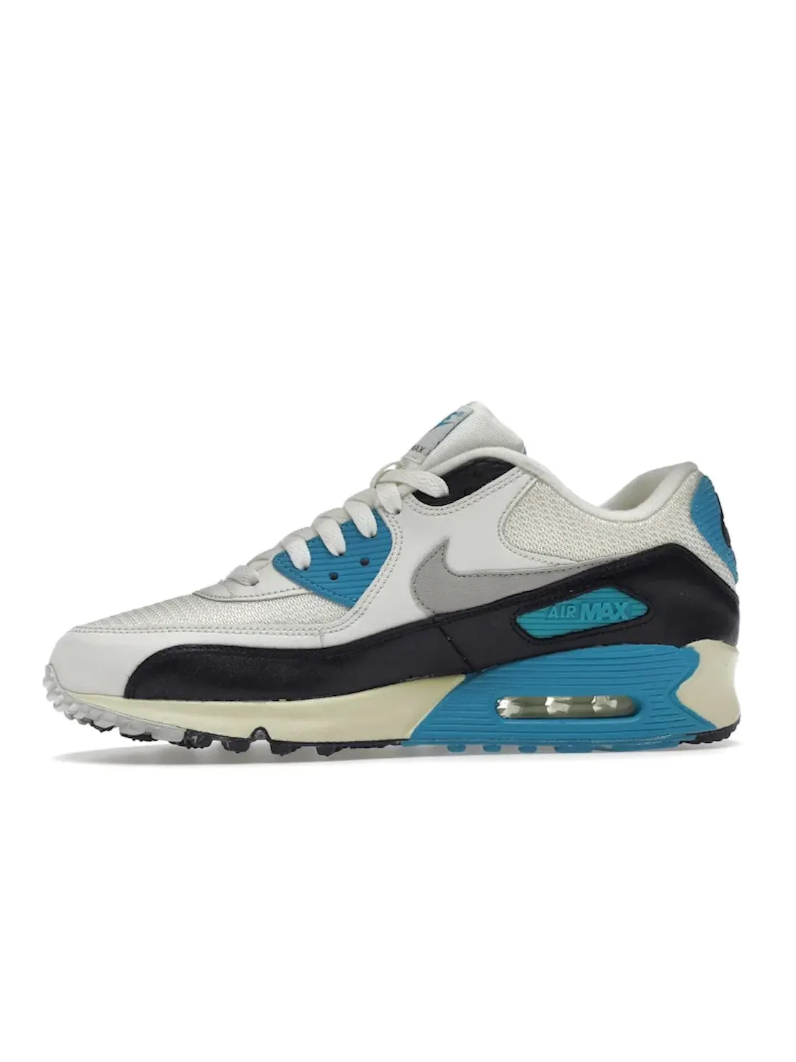 Мужские кроссовки Lifestyle Nike Air Max 90 — изображение 3 из 4, серый-синий-черный