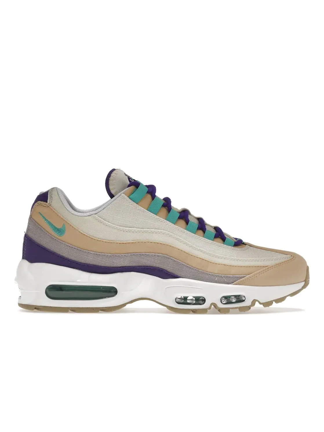 Мужские кроссовки для повседневной носки Nike Air Max 95, Sesame/Coconut Milk/Phantom/Washed Teal — изображение 1 из 4