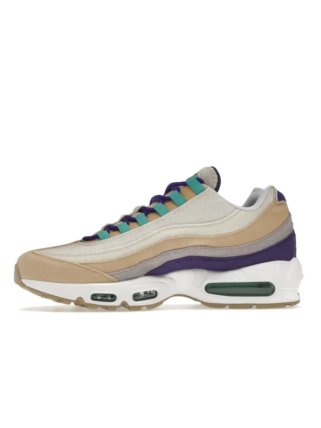 Мужские кроссовки для повседневной носки Nike Air Max 95, Sesame/Coconut Milk/Phantom/Washed Teal — изображение 3 из 4