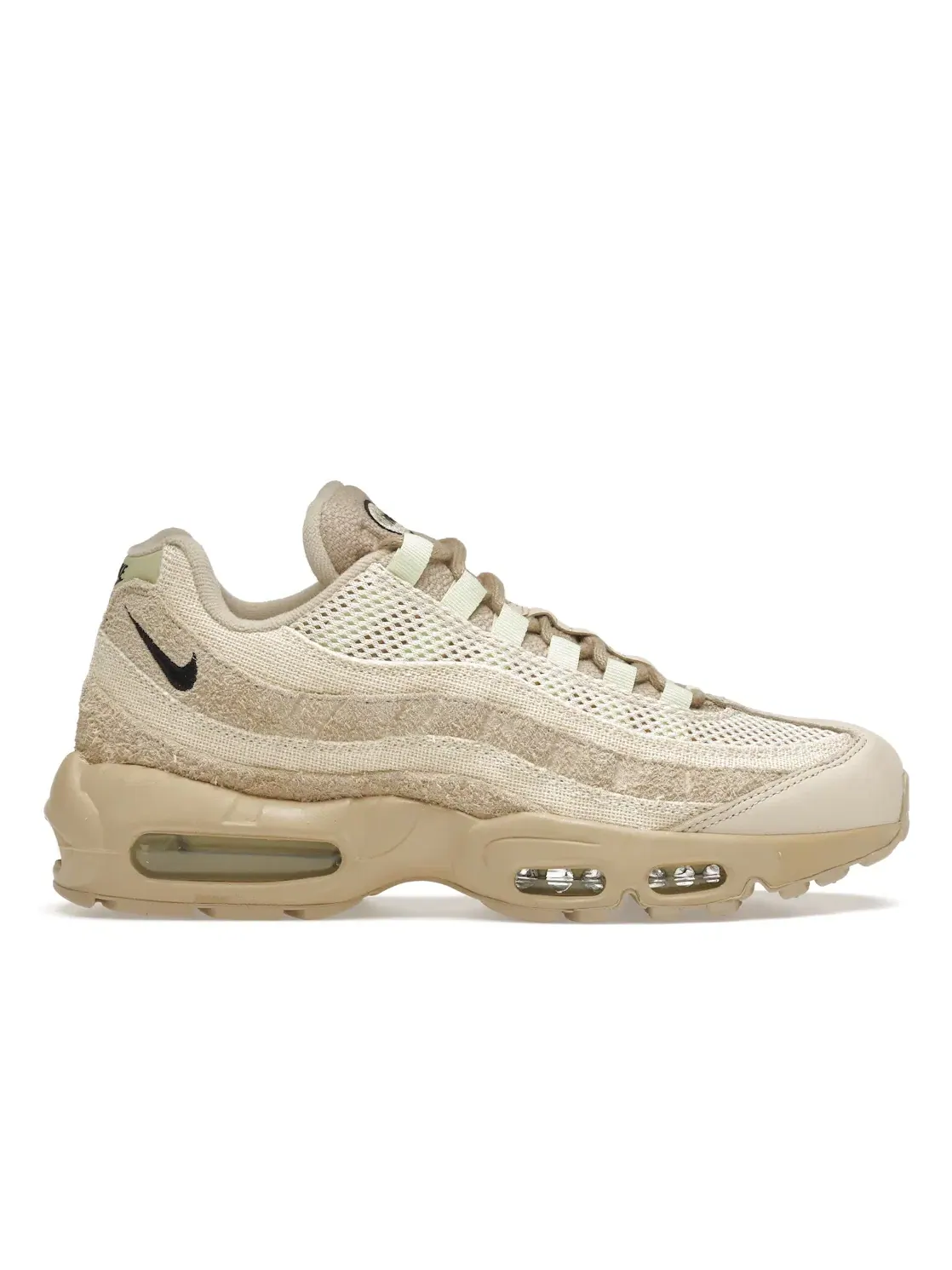 Мужские кроссовки Lifestyle с текстурированной кожи Nike Air Max 95 PRM — изображение 1 из 4, черный