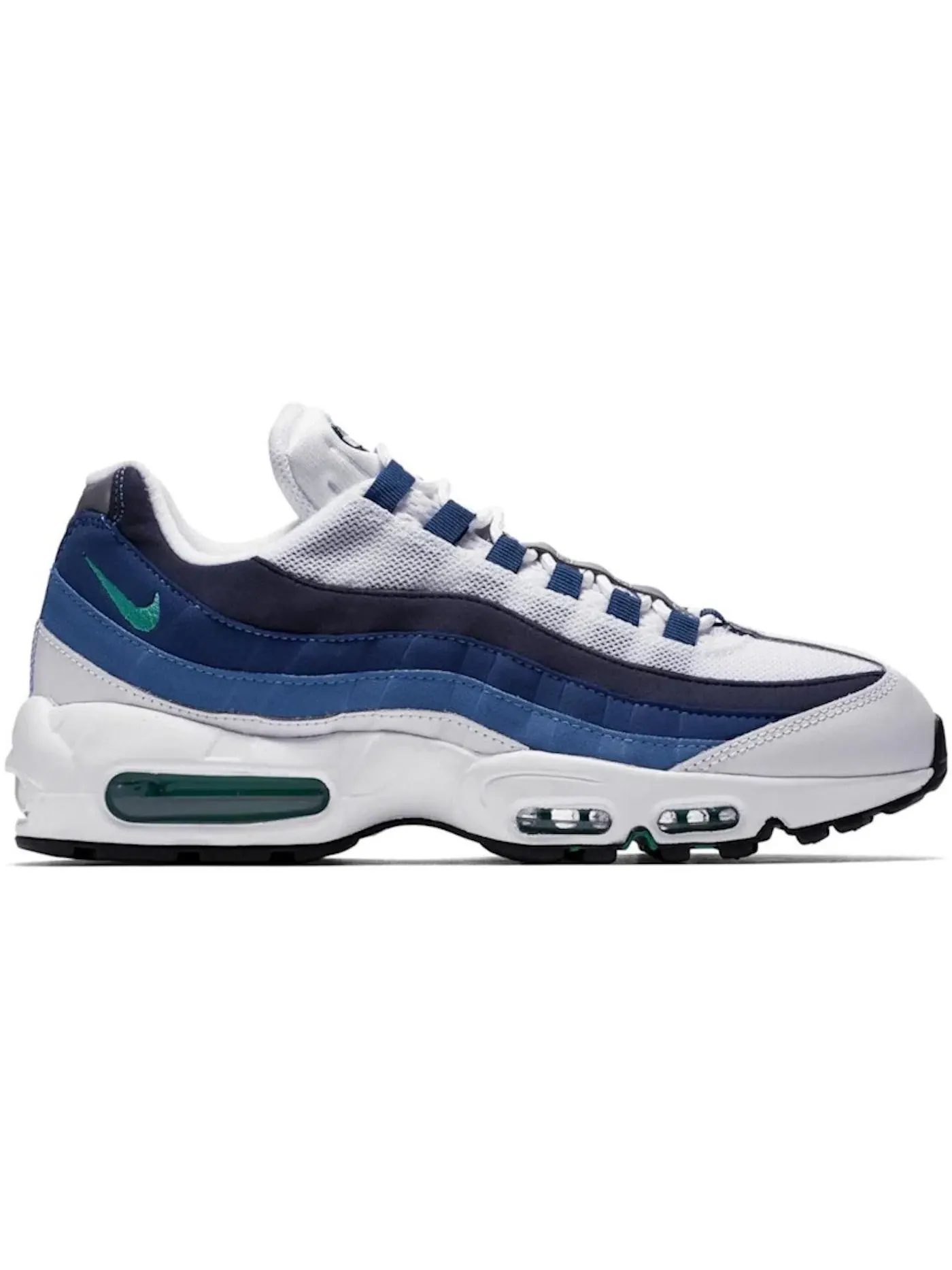 Мужские кроссовки Lifestyle Nike Air Max 95 — изображение 1 из 1, белый/зеленый-синий