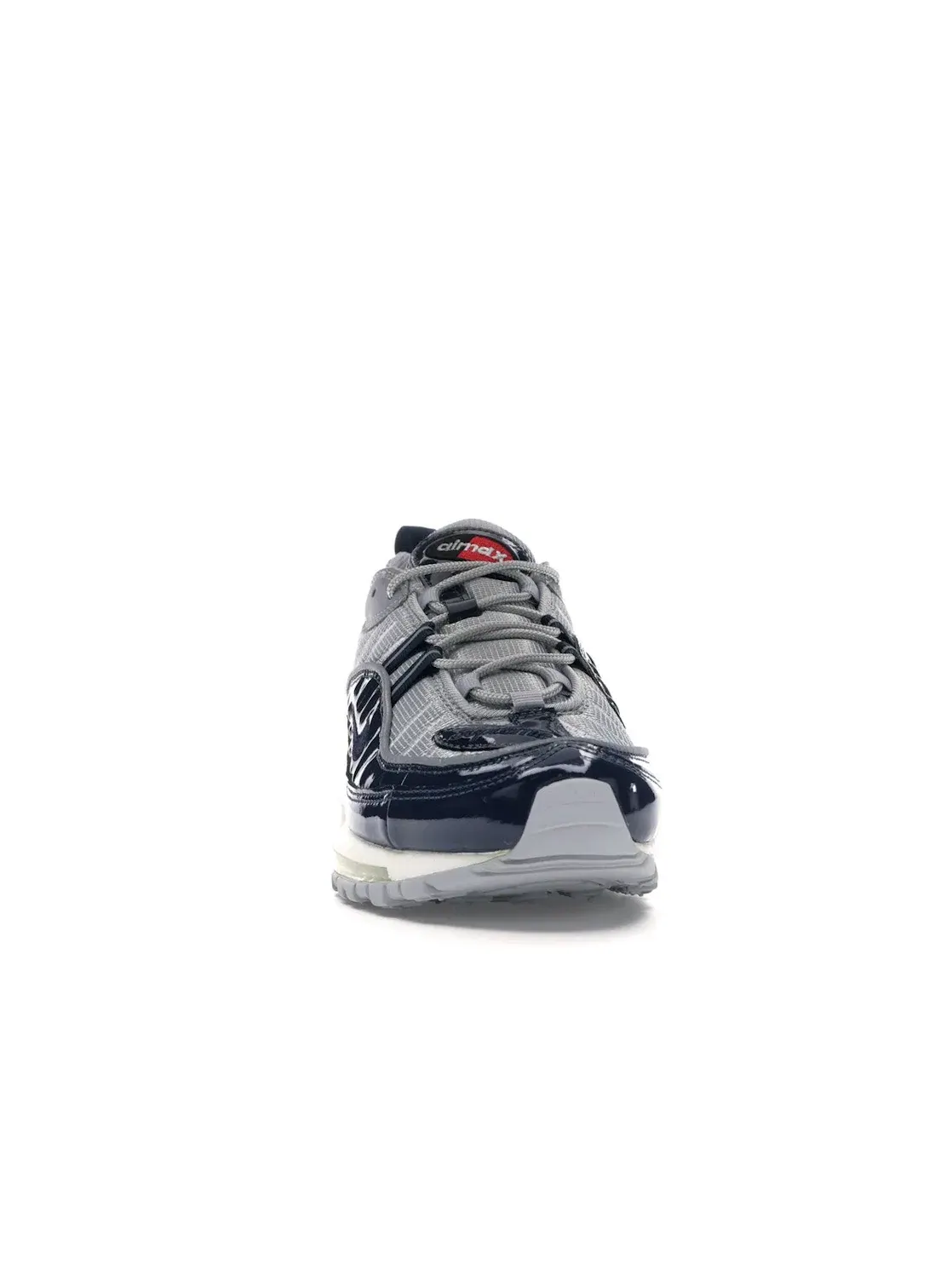 Мужские кроссовки с коллаборацией Nike и Supreme модель Nike Air Max 98 Nike — изображение 2 из 4, серебристый белый