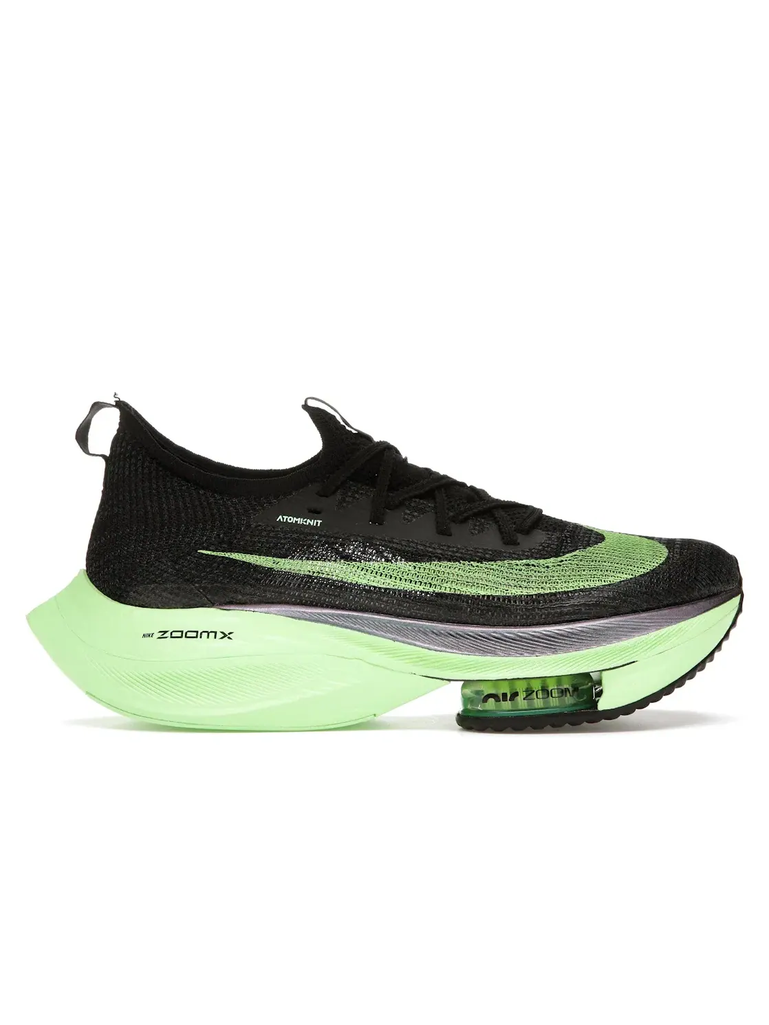 Женские кроссовки с карбоновой пластиной Nike Air Zoom Alphafly Next% — изображение 1 из 4, зеленый