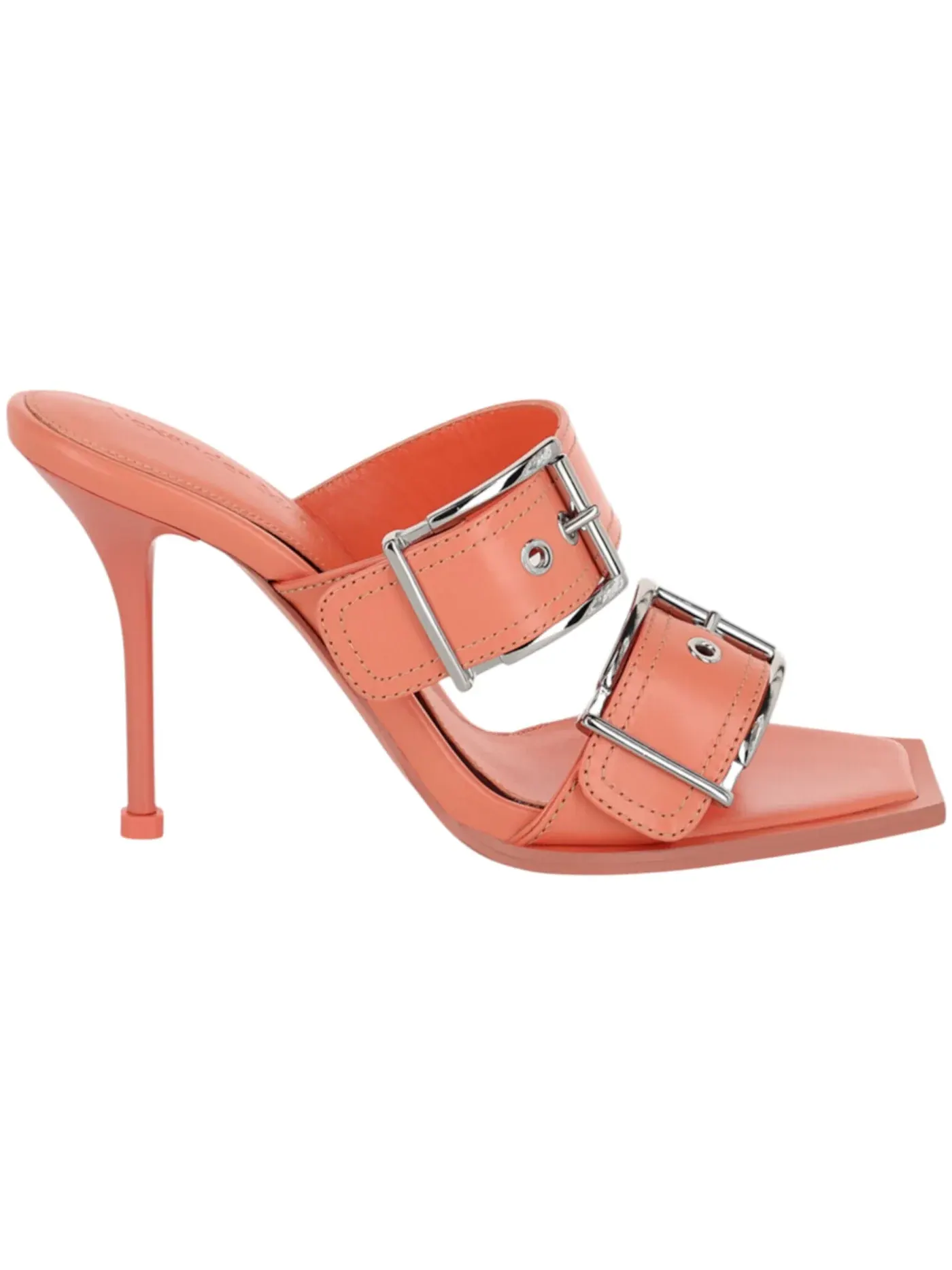 Женские босоножки на каблуке Boxcar Alexander McQueen — изображение 1 из 3, абрикос