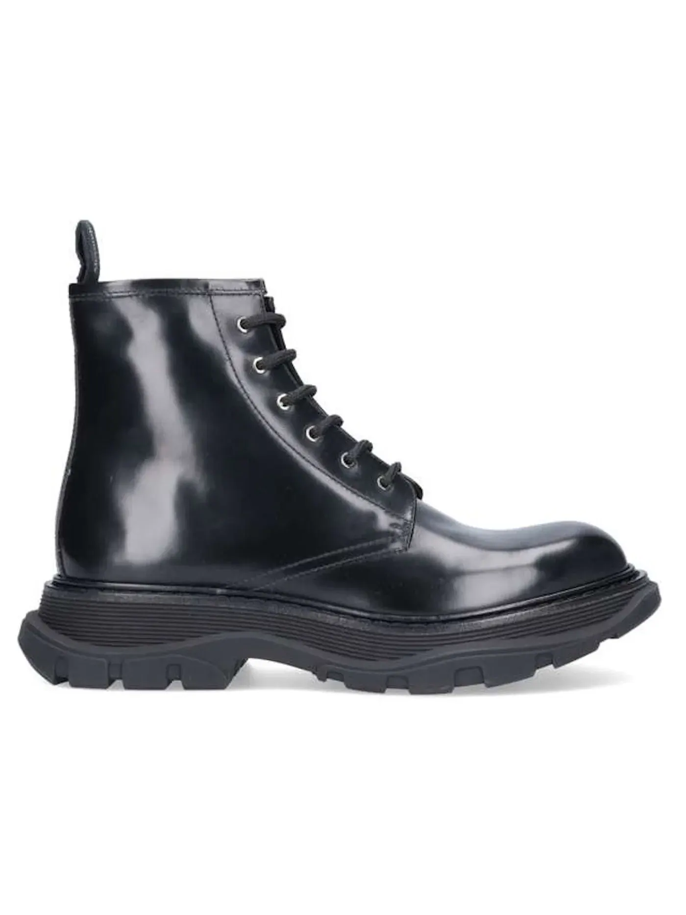 Мужские ботинки с высокой посадкой Alexander McQueen Combat Boot — изображение 1 из 1, черный