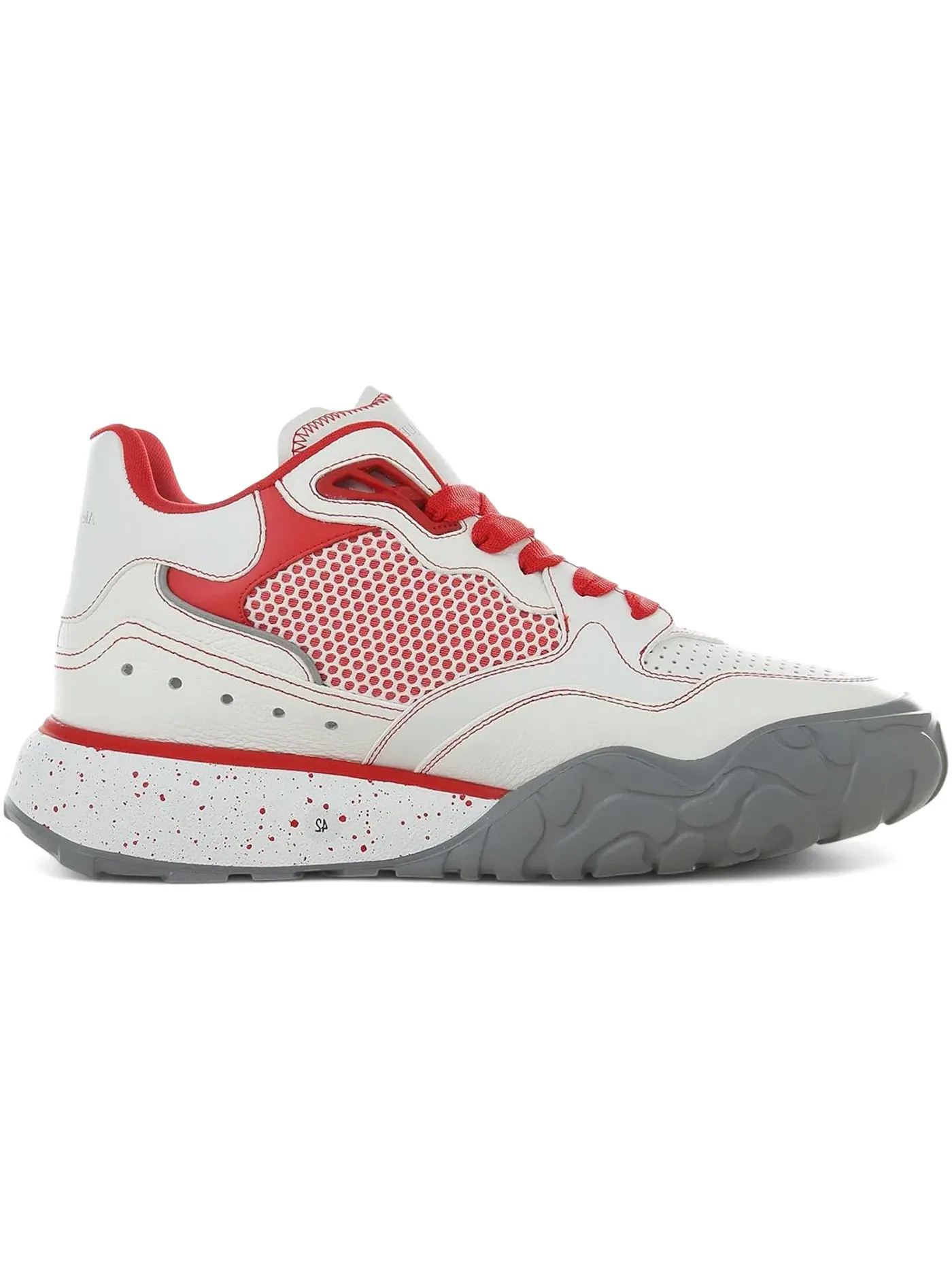 Мужские кроссовки Alexander McQueen Court Trainer — изображение 1 из 1, белый/красный