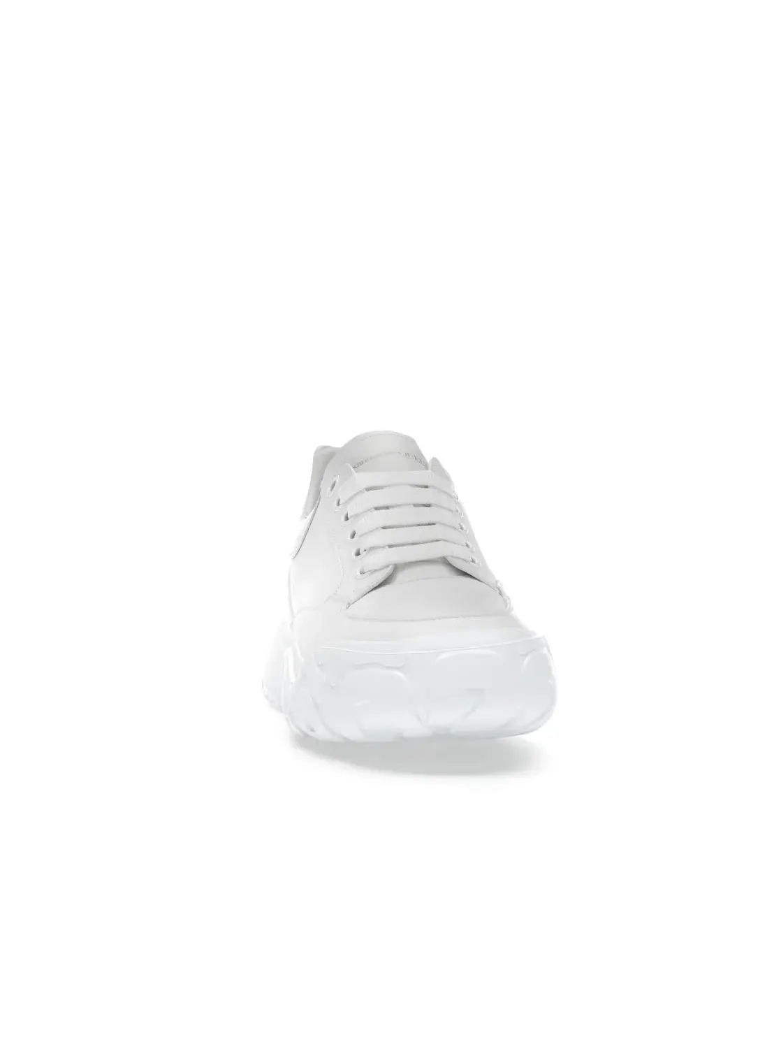 Мужские кеды с белой кожей Alexander McQueen Court Trainers — изображение 2 из 4, белый белый