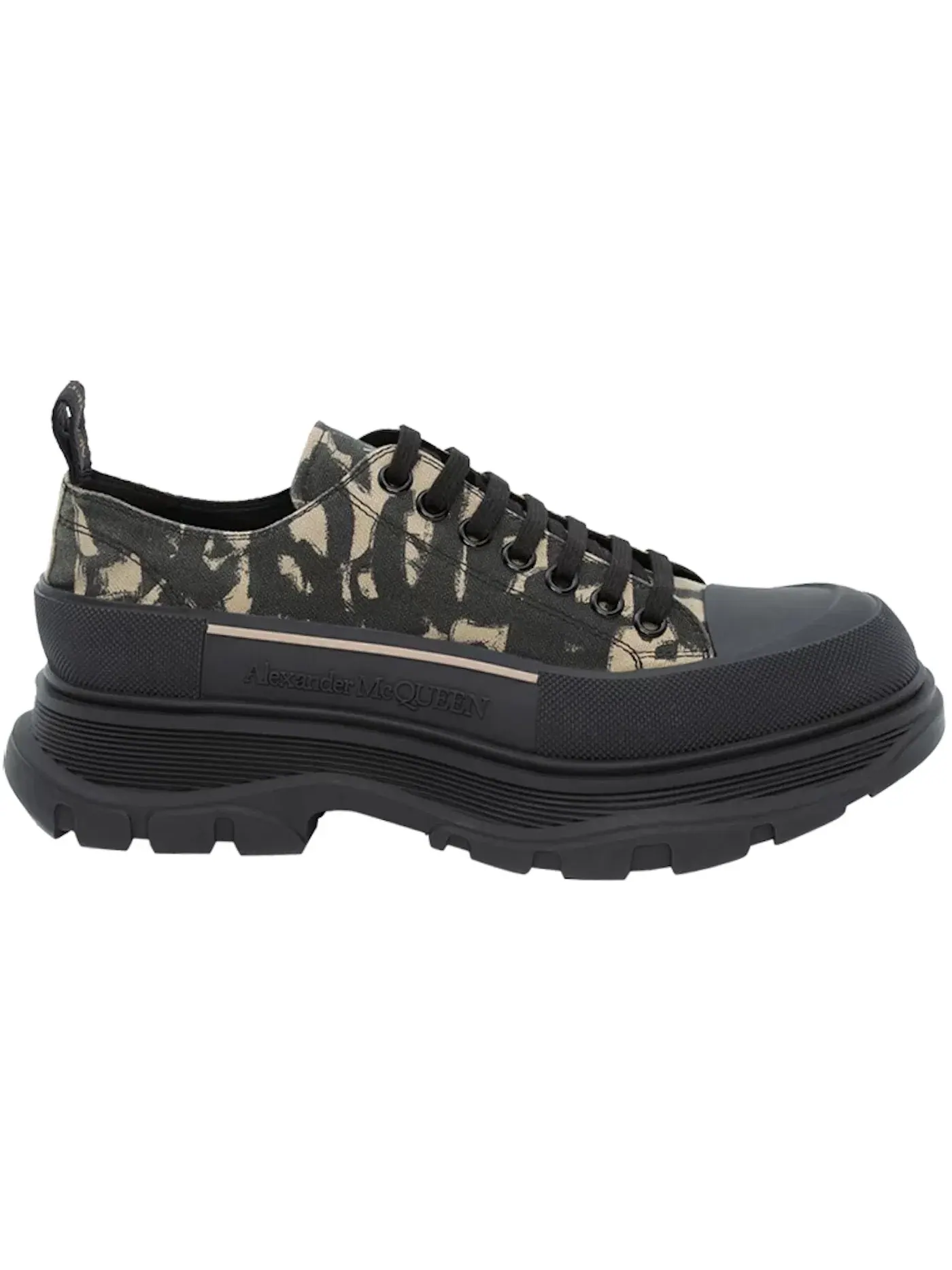 Мужские кроссовки с принтом Alexander McQueen Graffiti Tread Slick Low Lace Up Alexander McQueen