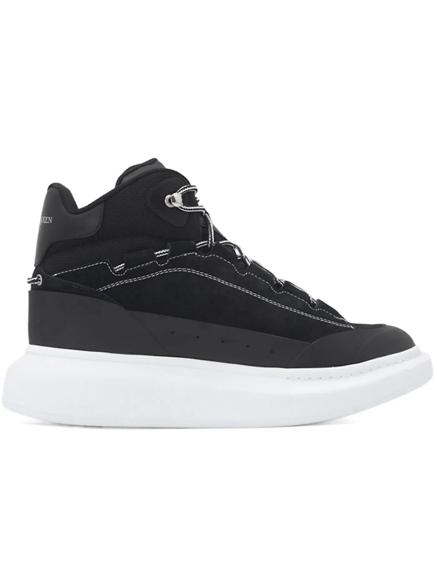 Мужские кроссовки высокие с принтом Alexander McQueen High Top Skate Sneaker Alexander McQueen