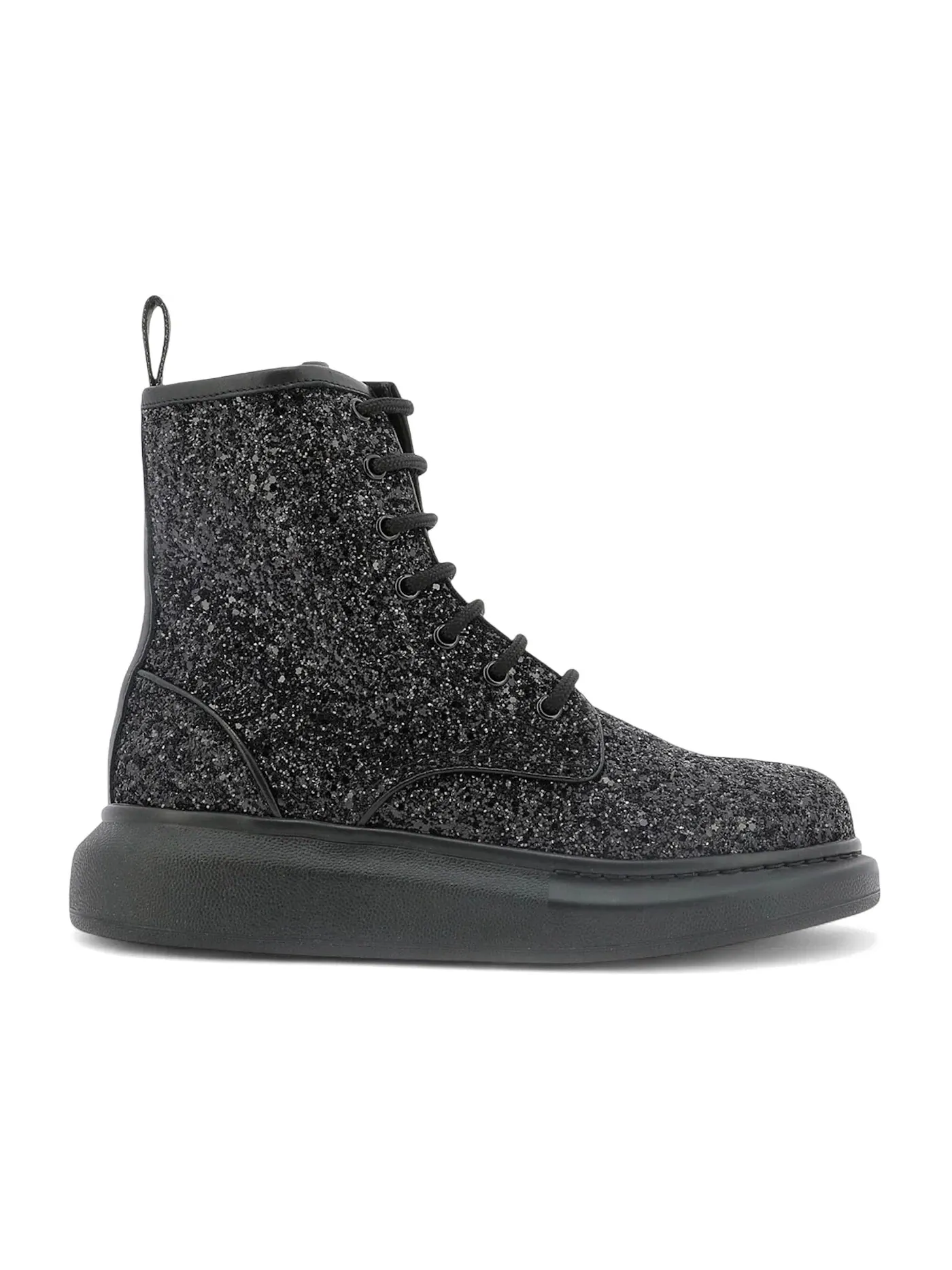 Женские ботинки с блестками Alexander McQueen Hybrid Ankle Boots