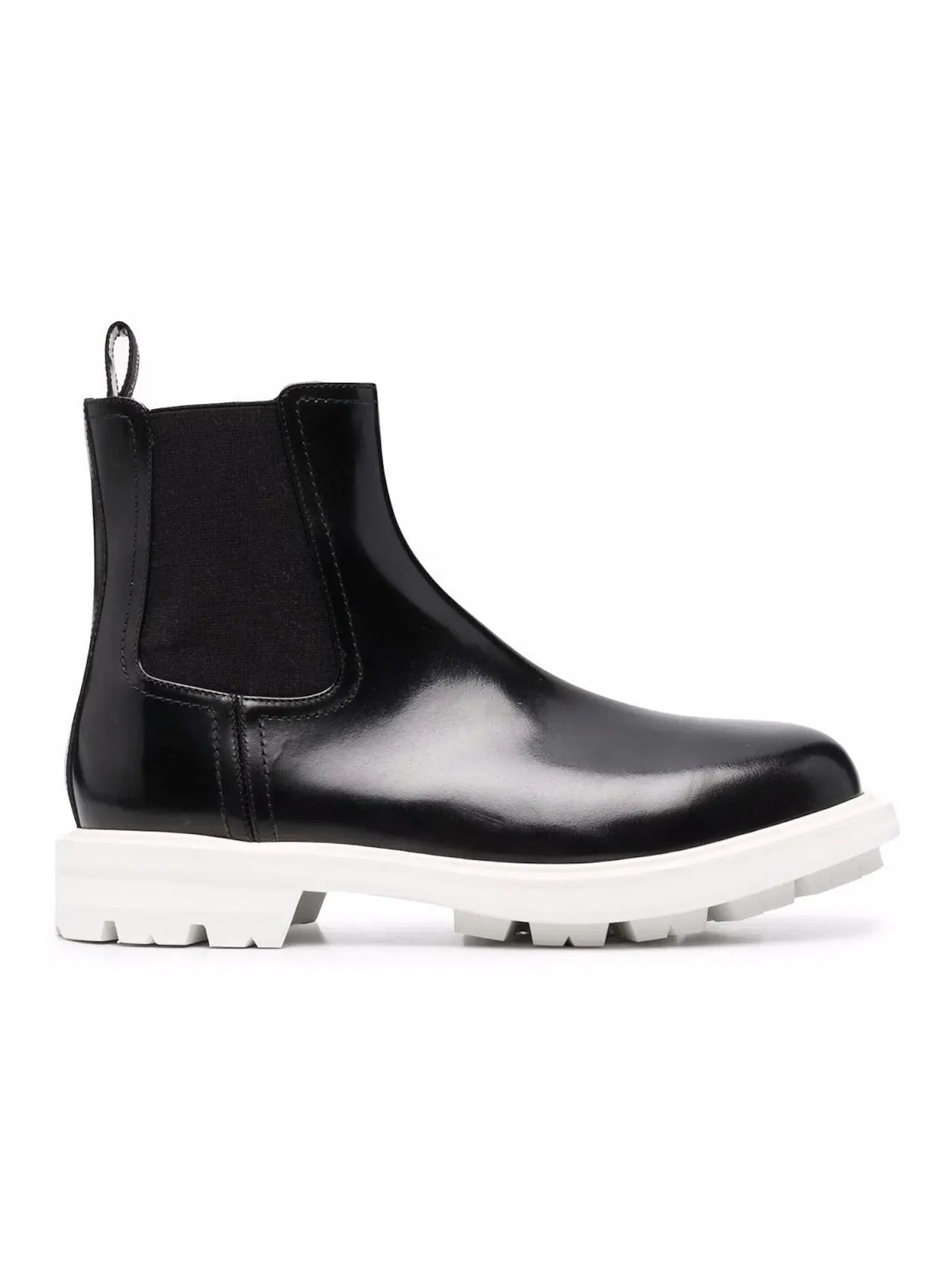 Мужские ботинки-челси кожаные Alexander McQueen — изображение 1 из 1, черный/белый