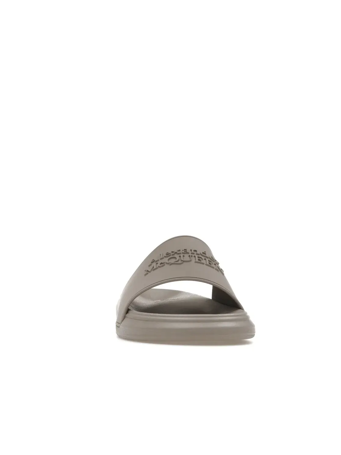 Мужские сандалии-слайды Alexander McQueen Logo Slides — изображение 2 из 4, бежевый