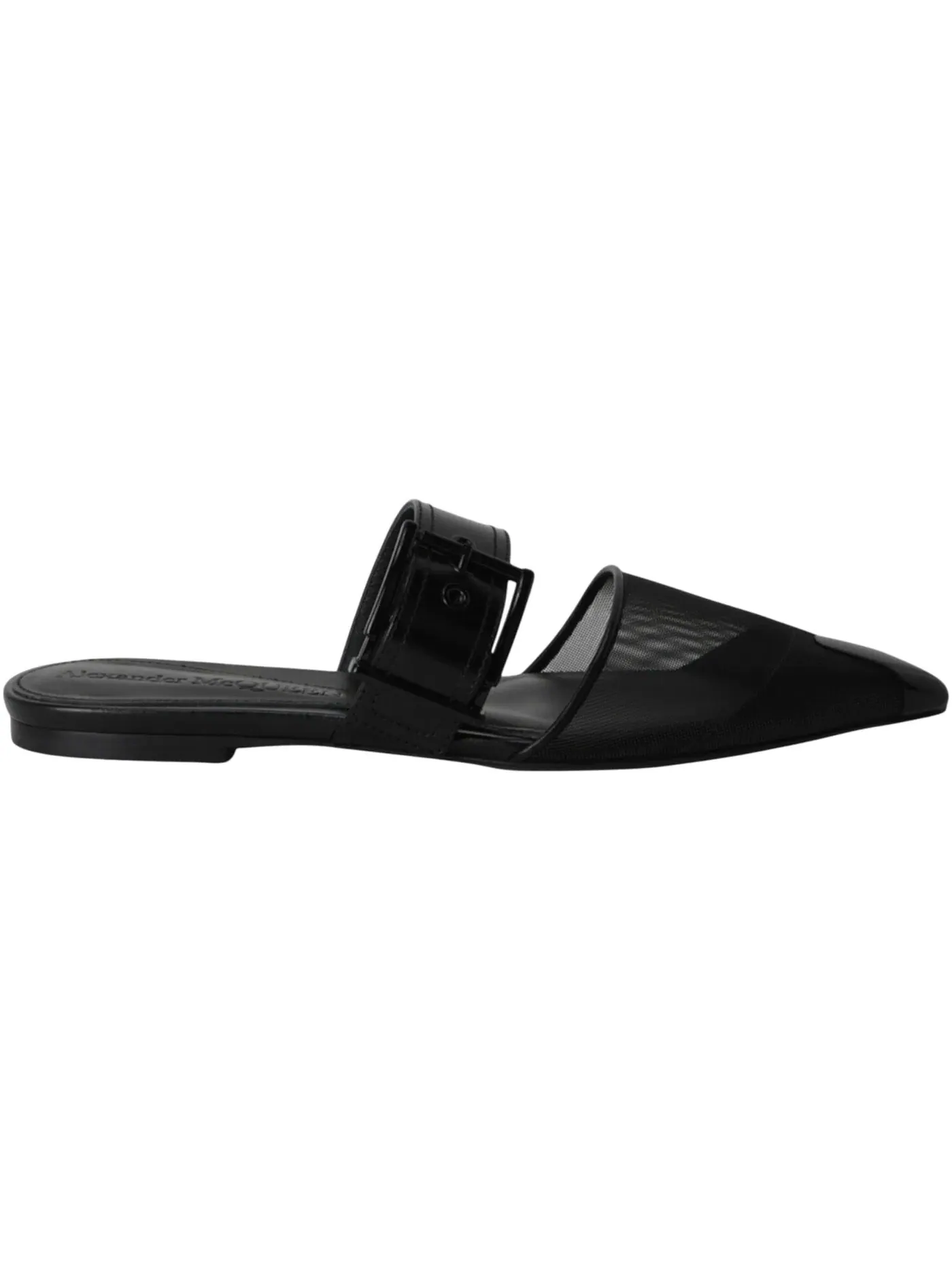 Женские мюли Alexander McQueen Mesh Punk Mules — изображение 1 из 3, черный/черный