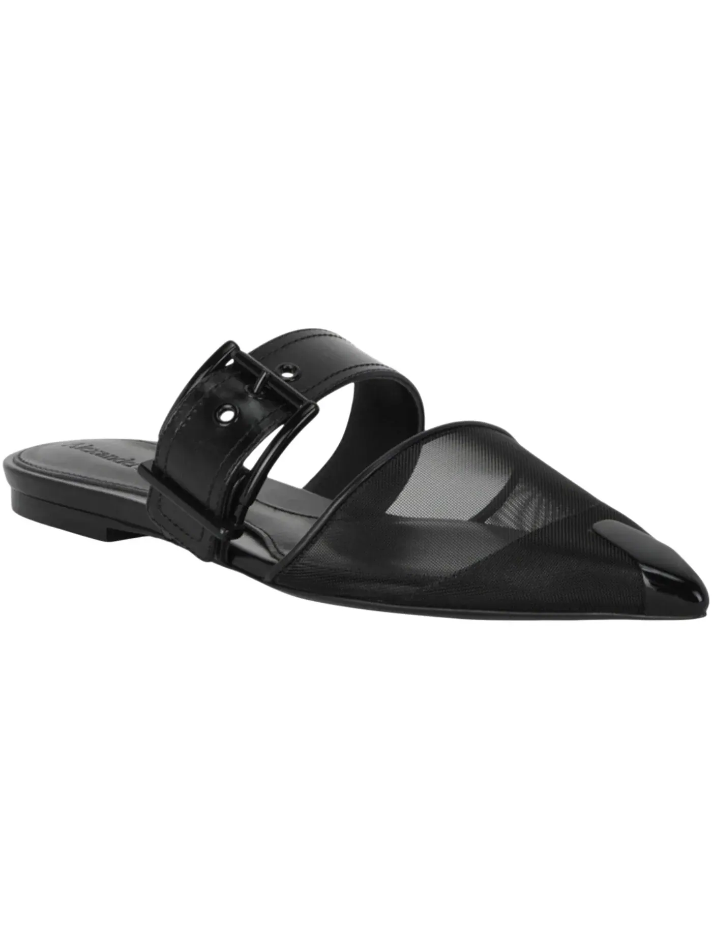 Женские мюли Alexander McQueen Mesh Punk Mules — изображение 2 из 3, черный/черный