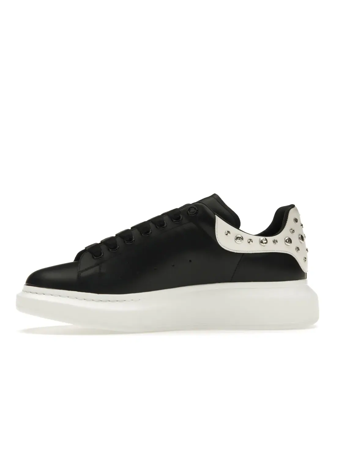 Мужские кроссовки с шипами Alexander McQueen Oversized — изображение 3 из 4, черный/белый/серебристый