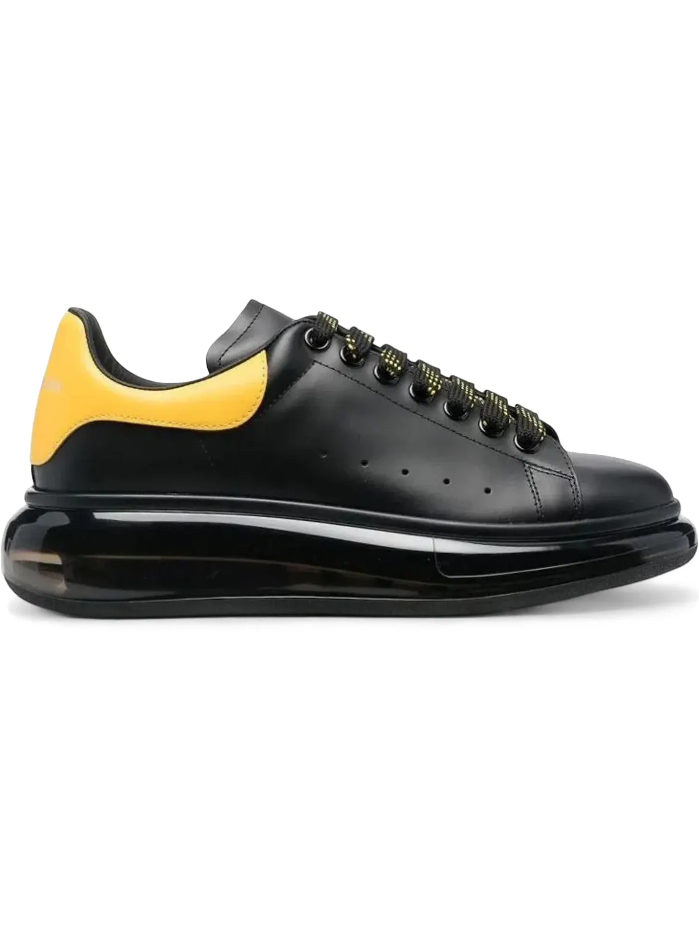 Мужские кроссовки Oversized Alexander McQueen — изображение 1 из 1, черный/желтый